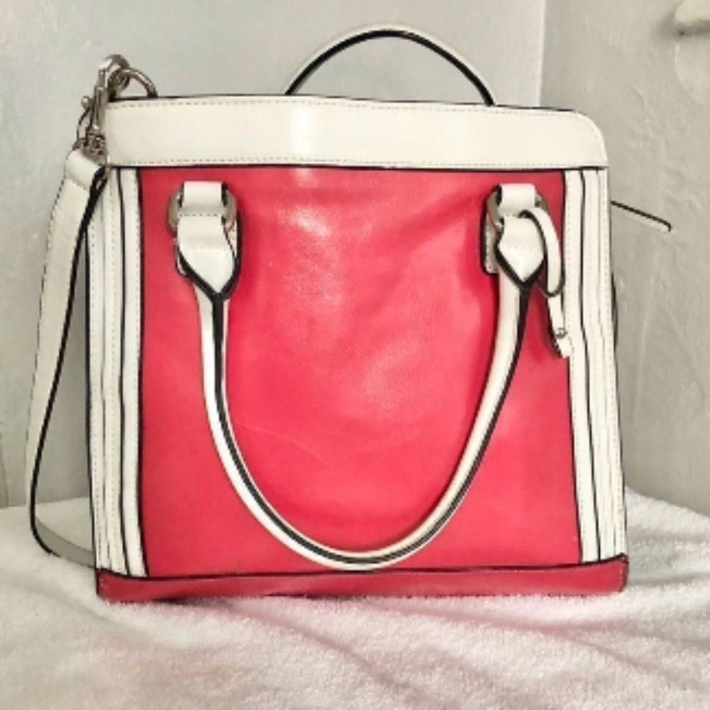 image of Designer Giani Bernini Pink & White Hand Bag, Women's