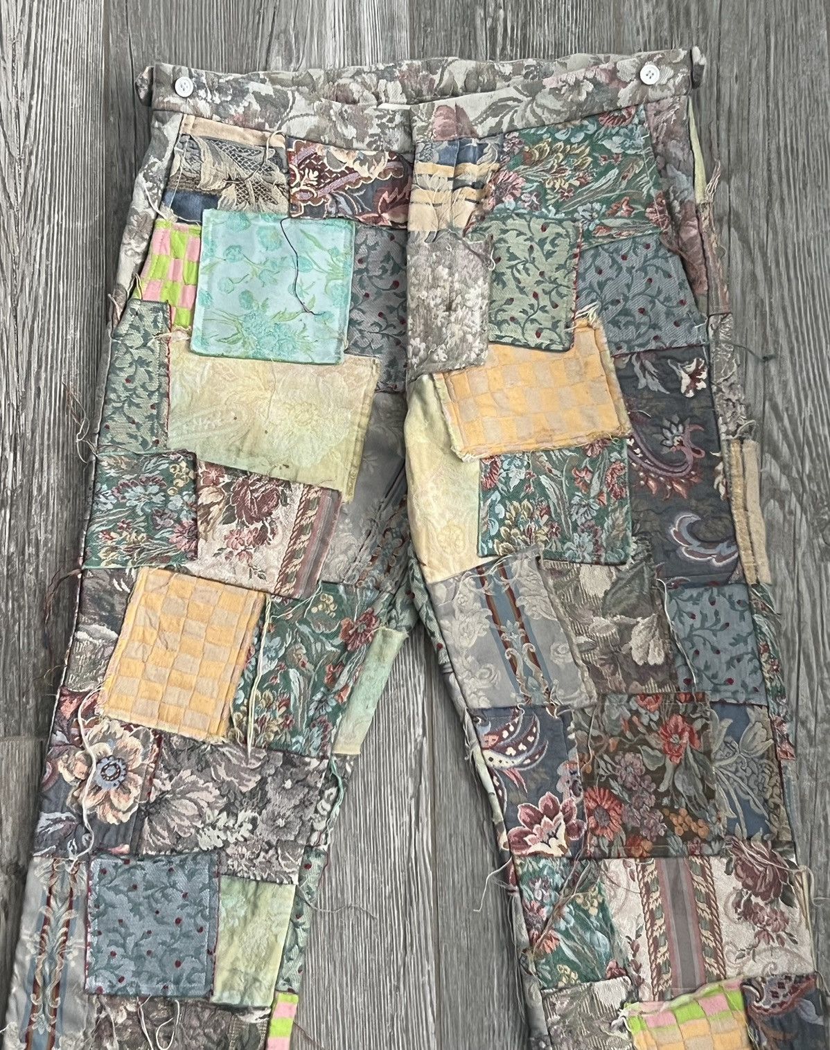 Comme des Garcons × Comme des Garcons Homme × Comme des Garcons Homme Plus 1999 Comme Des Garçons Homme Plus Gobelin Patchwork Pants Size US 32 / EU 48 - 7 Thumbnail