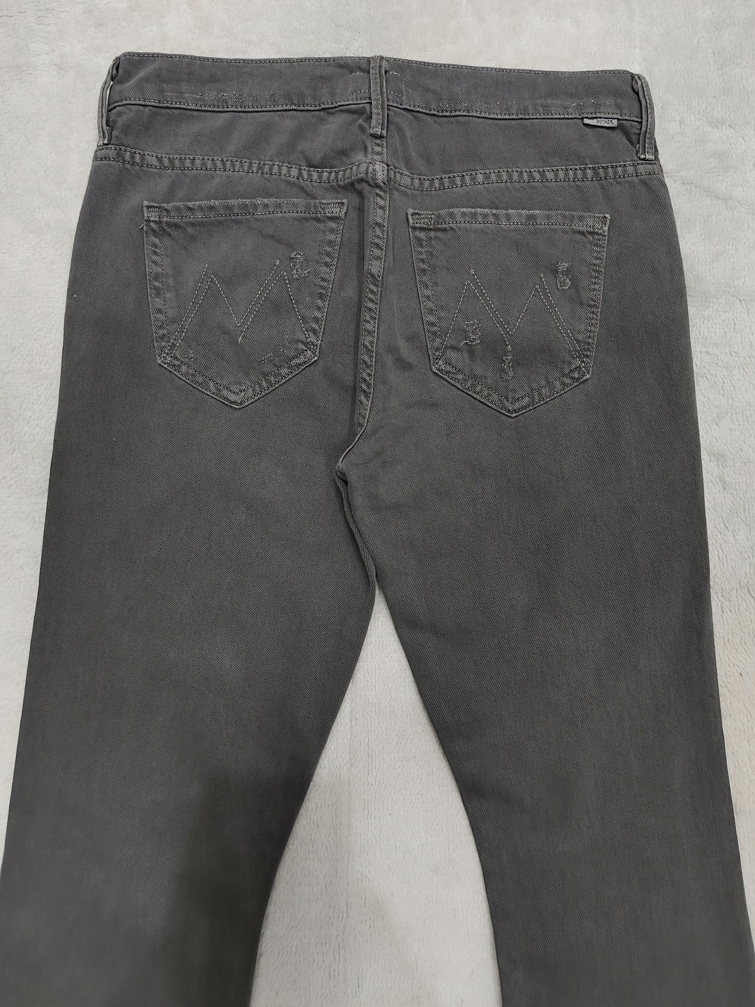 Seditionaries Mother LA 🔥 Distressed Ripped Raw Hem Washer Flare Jeans Size 30" / US 8 / IT 44 - 4 Thumbnail