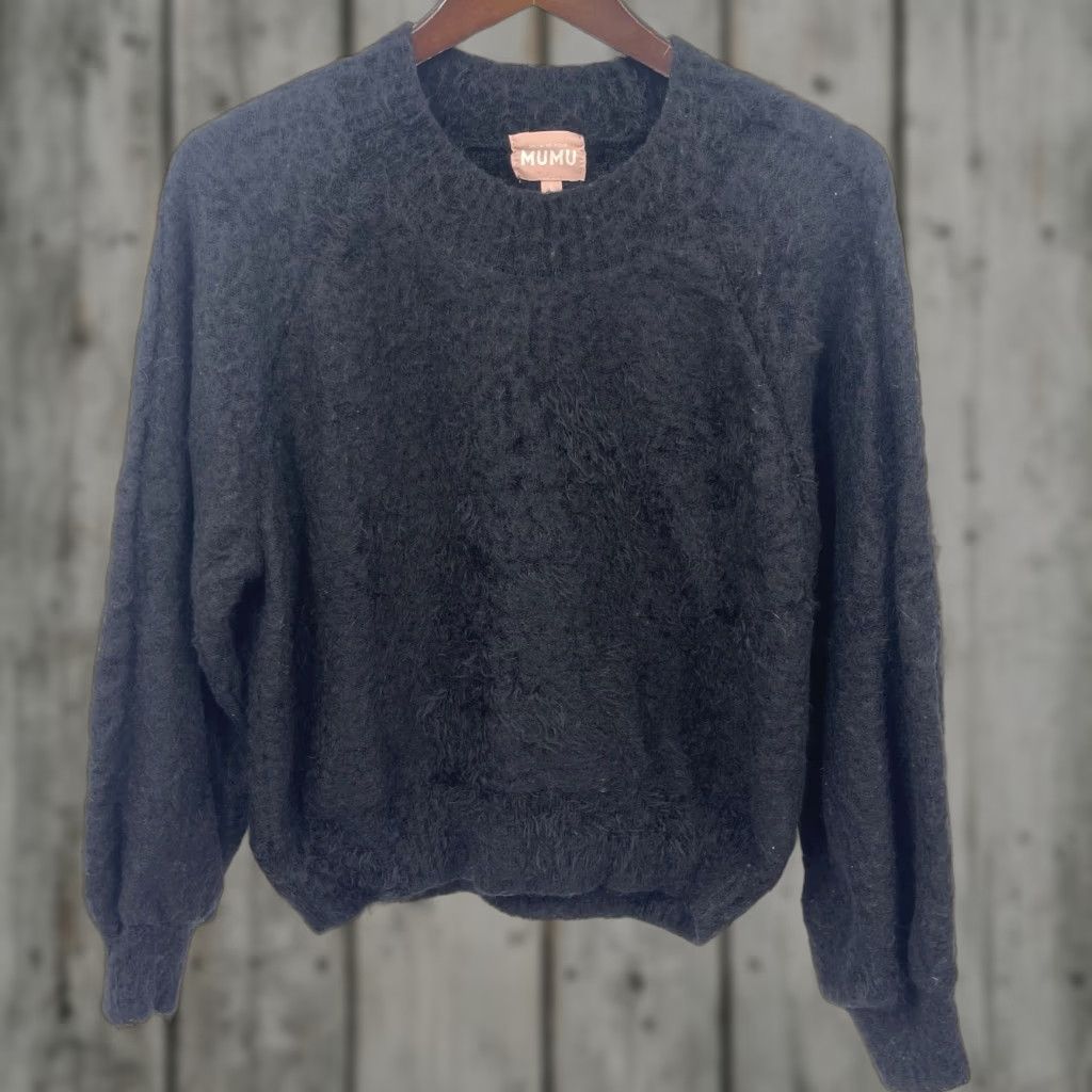 Show Me Your MuMu Show Me Your MuMu Sweater Womens L Black Soft Cozy Turtleneck Long Sleeve Classic Knit Size L / US 10 / IT 46 - 1 Thumbnail
