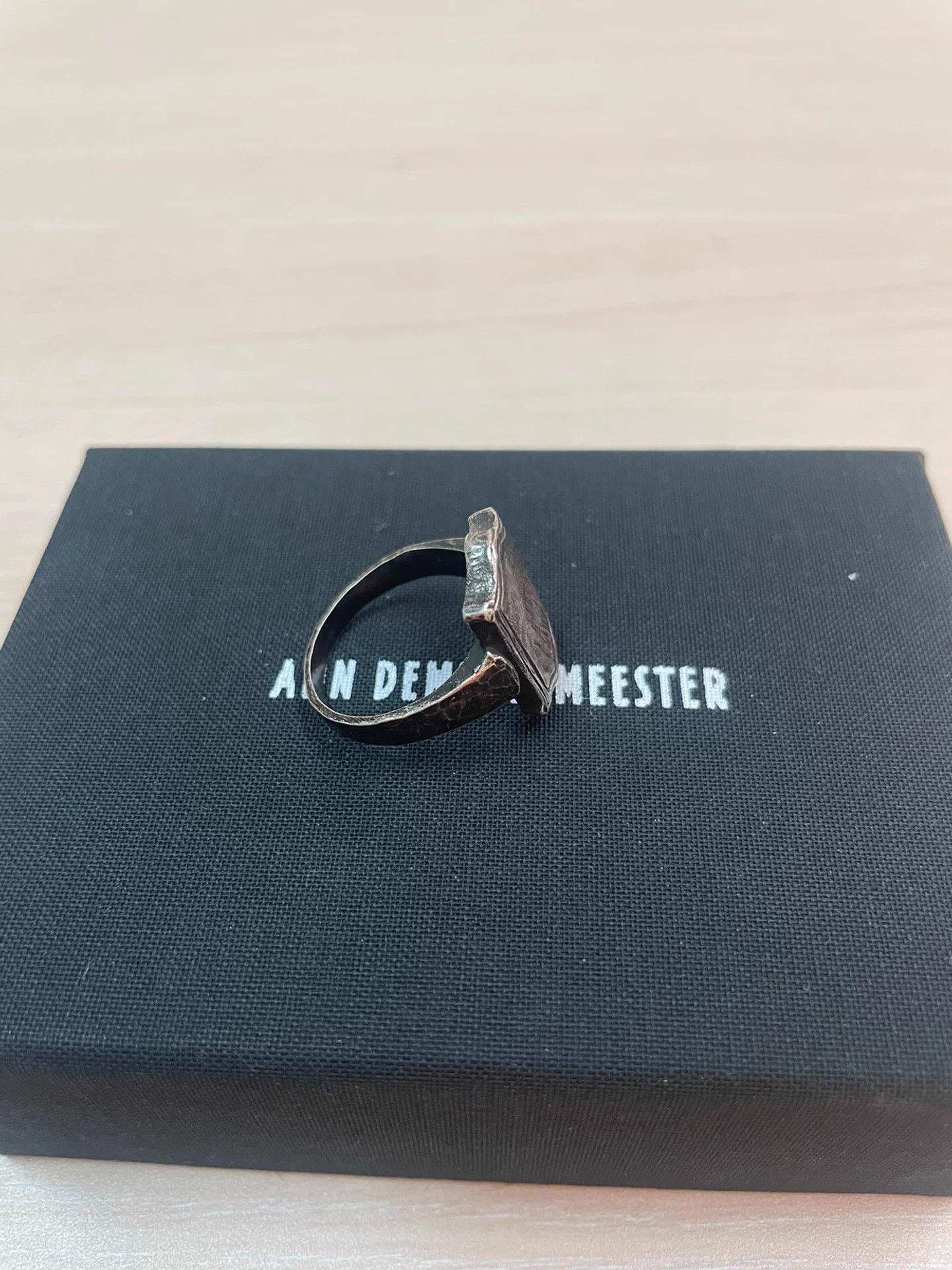 Ann Demeulemeester Ann Demeulemeester 2018 Distressed Armor Men's Ring Size ONE SIZE - 2 Thumbnail