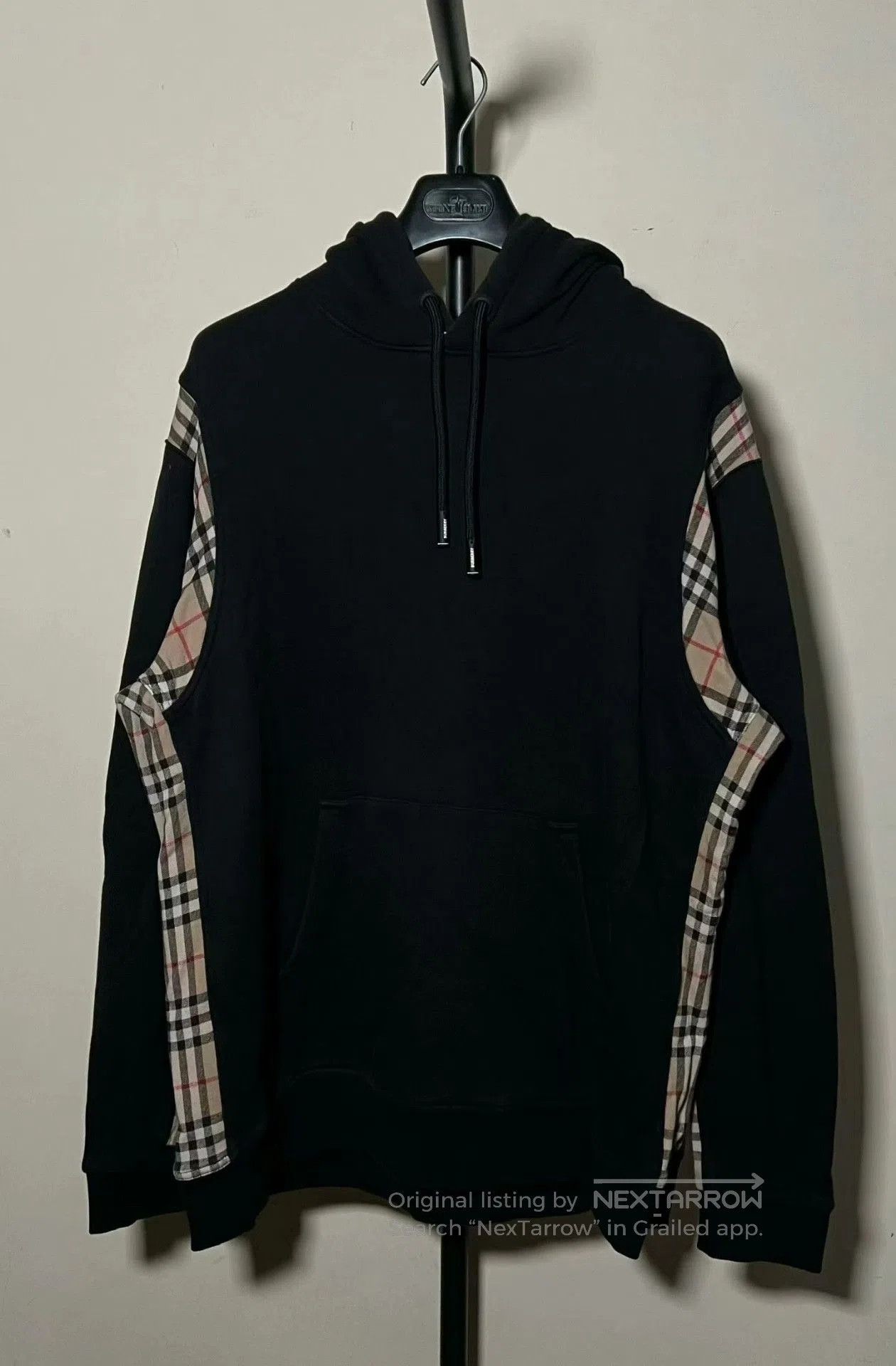 Burberry burberry black vintage checkered hoodie sweatshirt. Size US XL / EU 56 / 4 - 1 Thumbnail