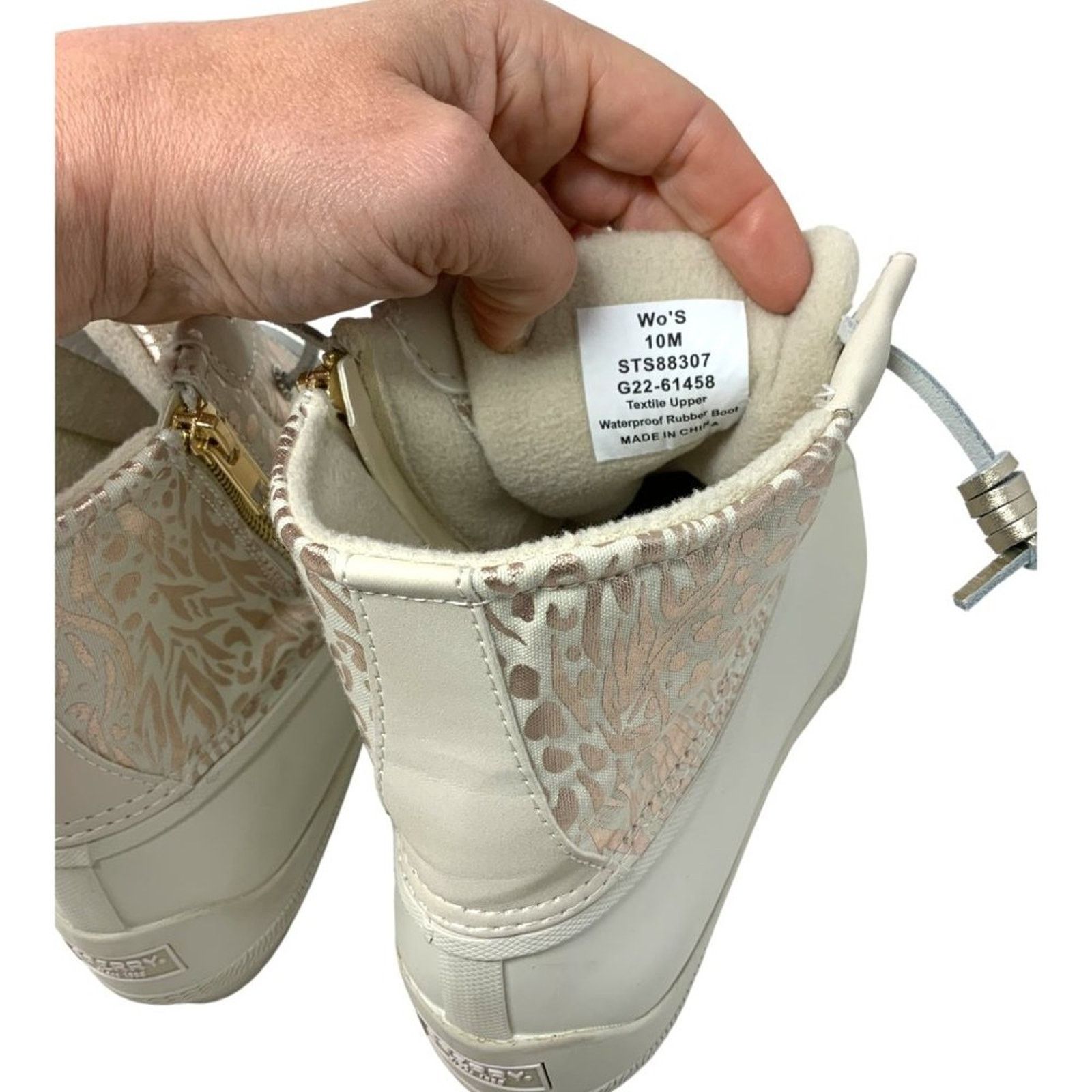 Sperry Sperry Saltwater Metallic Jacquard Duck Boot 10 NWT $110 MSP Size US 10 / IT 40 - 7 Thumbnail