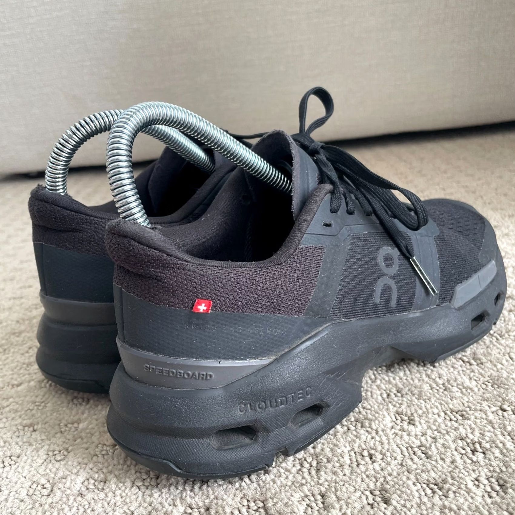 Vintage On Cloud Cloudpulse Women's 5.5 Black Eclipse Sneaker Gym Activewear Shoes Size US 6 / IT 36 - 5 Thumbnail