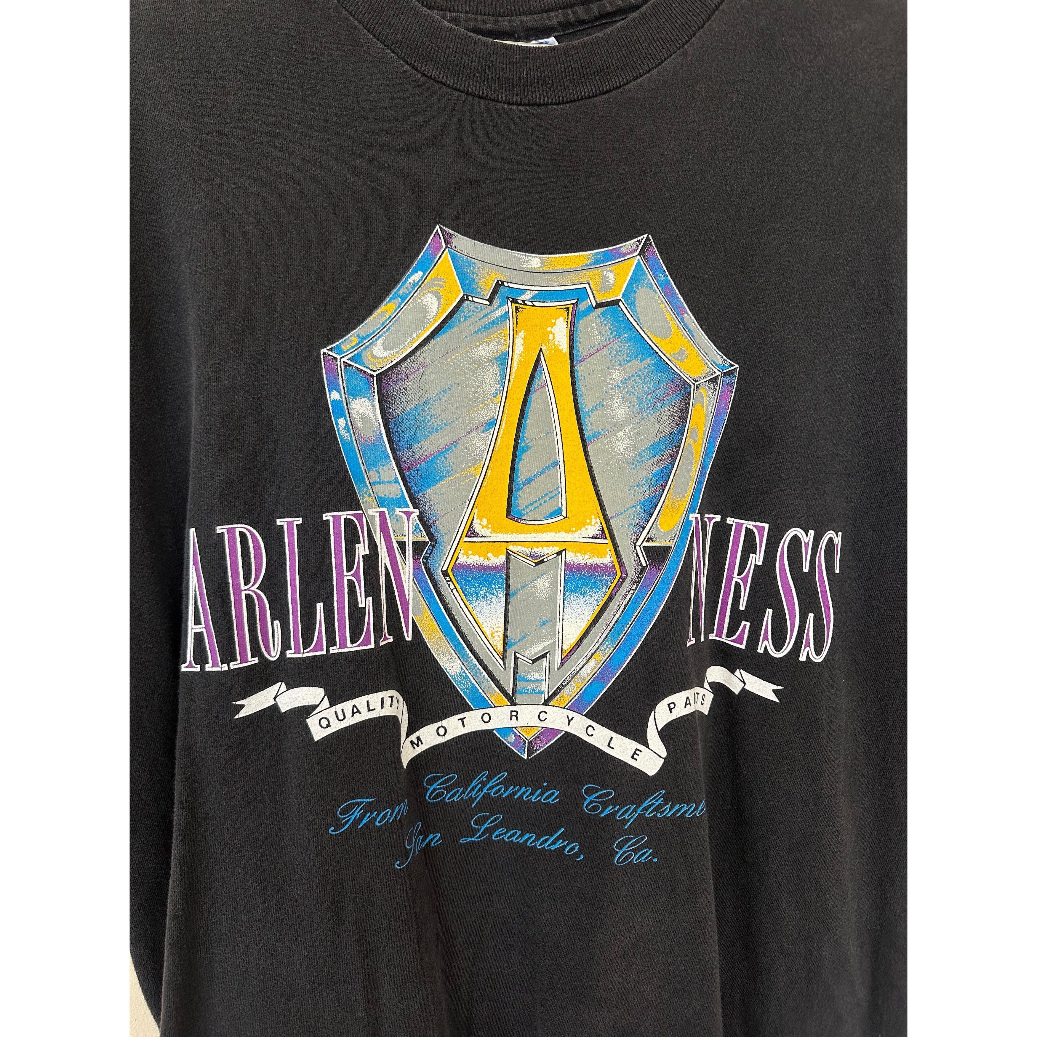 Vintage VINTAGE ARLEN NESS MOTORCYCLE TEE FADED PURPLE/YELLOW Size US XL / EU 56 / 4 - 3 Thumbnail
