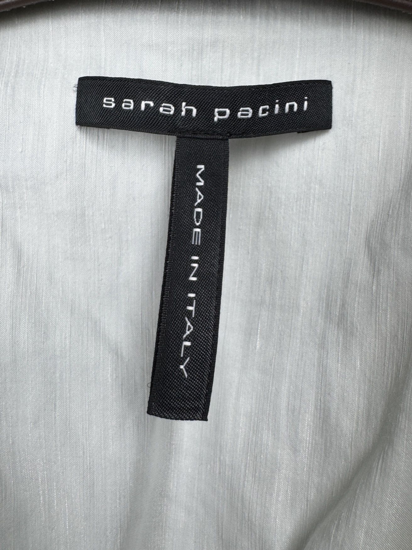 Sarah Pacini Sarah Pacini Women's Gray Asymmetrical Linen Zip Jacket Size XS / US 0-2 / IT 36-38 - 9 Thumbnail