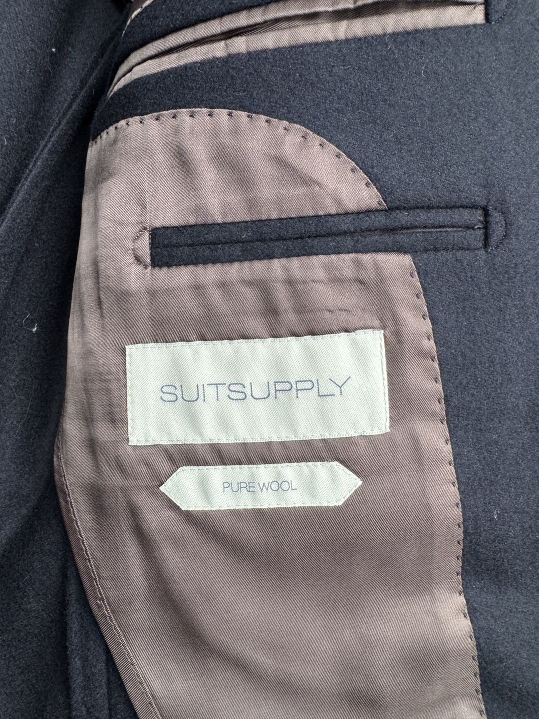 Suitsupply Suitsupply midnight navy flannel wool SC Size 36R - 3 Thumbnail