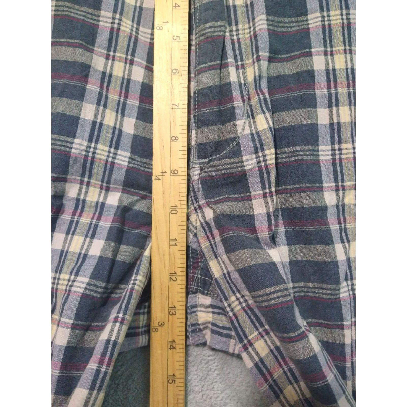 American Eagle Outfitters American Eagle Outfitters Cargo Shorts Mens 36 Blue Plaid Classic Grunge Casual Size US 36 / EU 52 - 4 Thumbnail