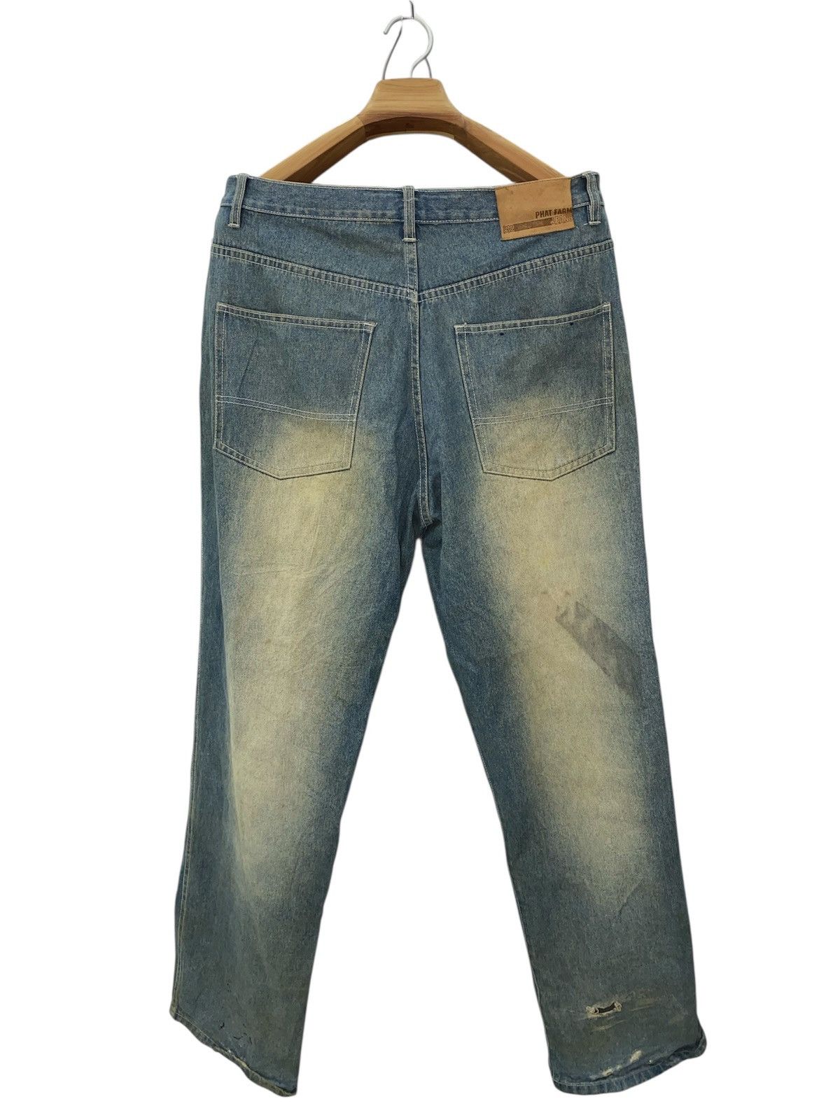 Phat Farm Y2k Phat Farm baggy spellout denim pants Size US 36 / EU 52 - 2 Thumbnail