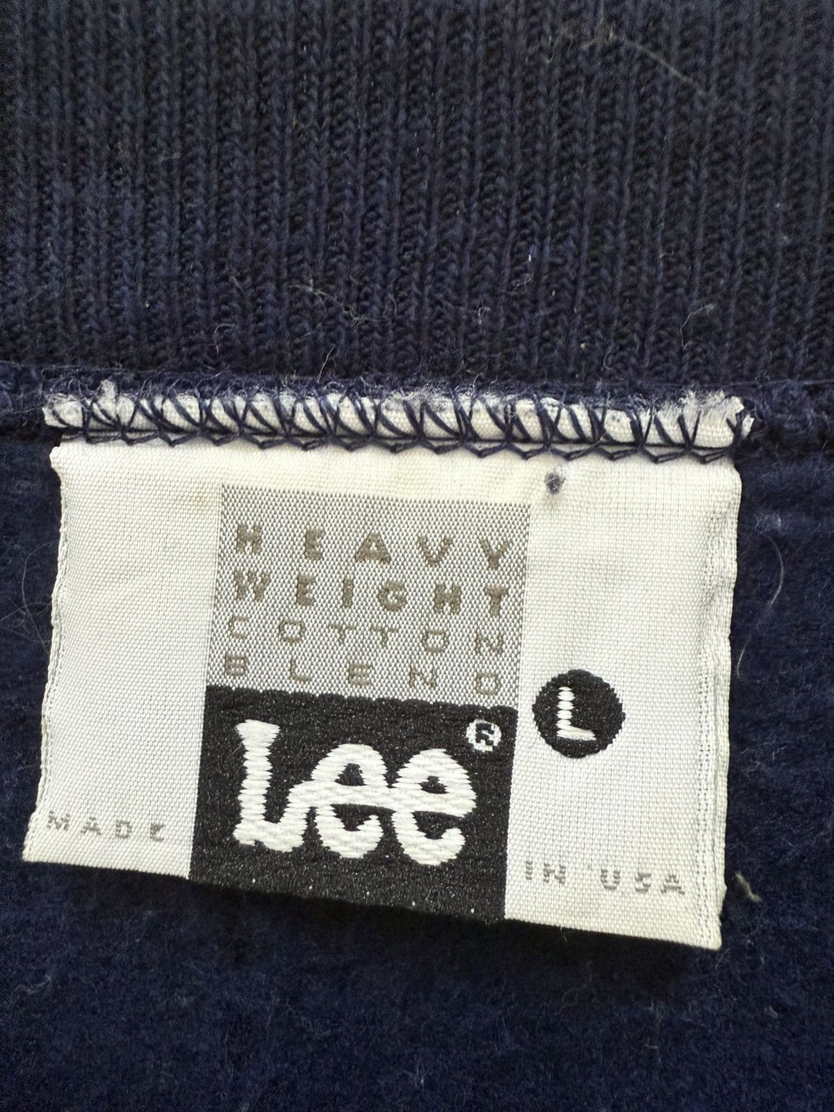 Lee 🔥 VINTAGE 90's LEE MADE IN USA iCONIC LOGO SWEATSHIRT - L Size US M / EU 48-50 / 2 - 5 Thumbnail