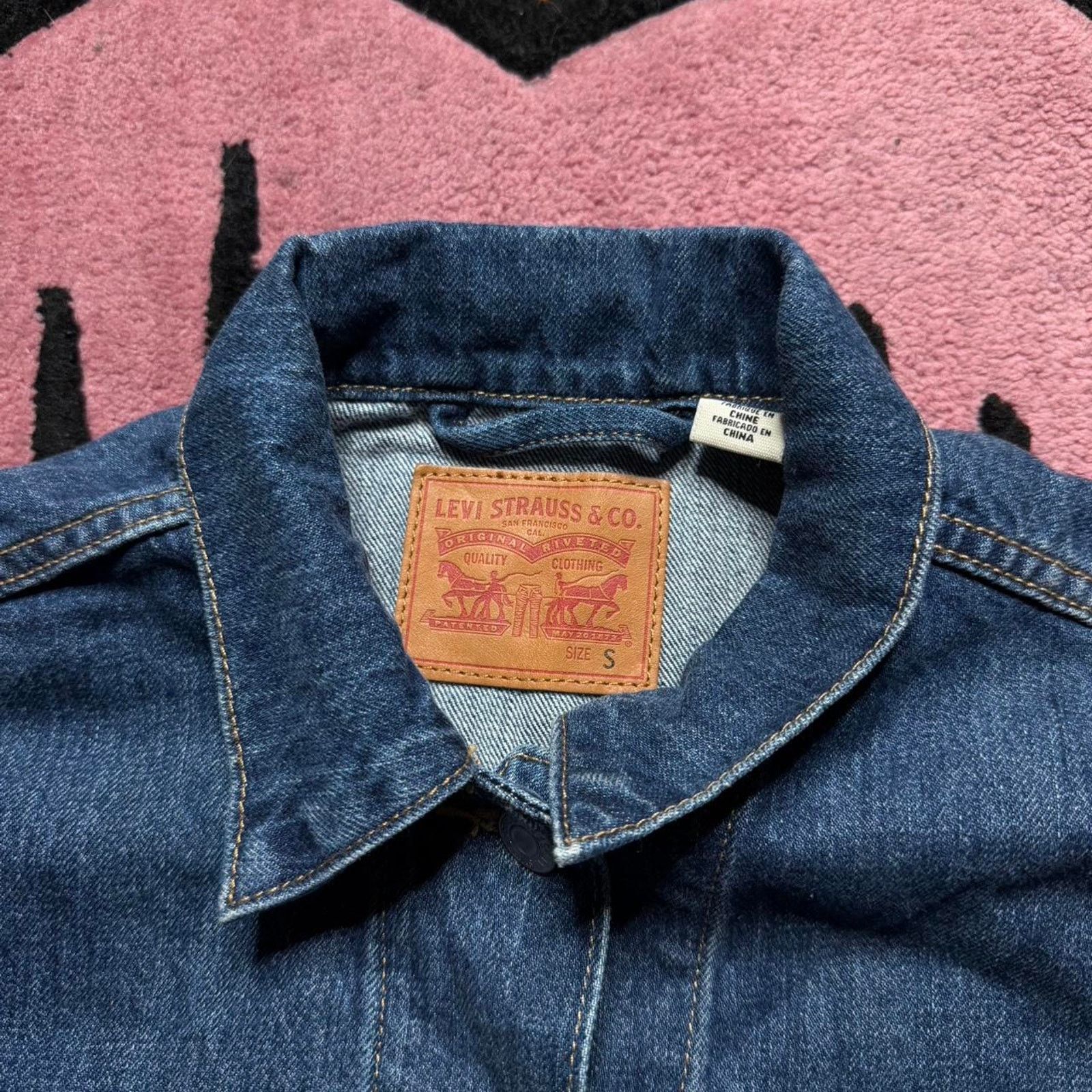 Levi's Levi’s Strauss Studded Denim Trucker Jean Jacket Size Small Size US S / EU 44-46 / 1 - 4 Thumbnail