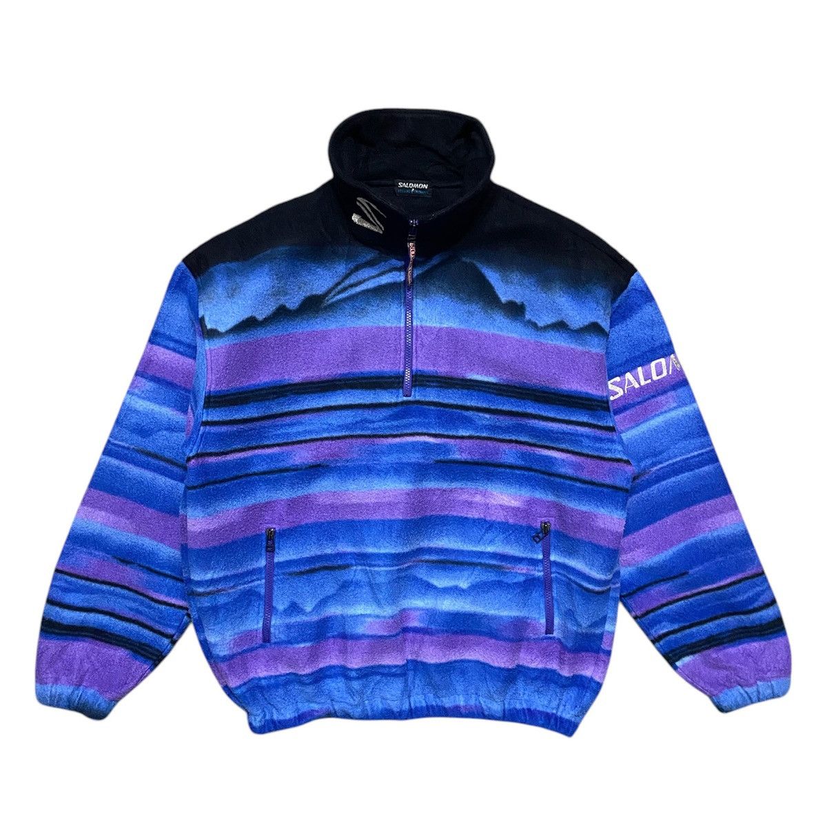 Salomon × Vintage Vintage Salomon Mountains Fleece Jacket Size US L / EU 52-54 / 3 - 1 Thumbnail