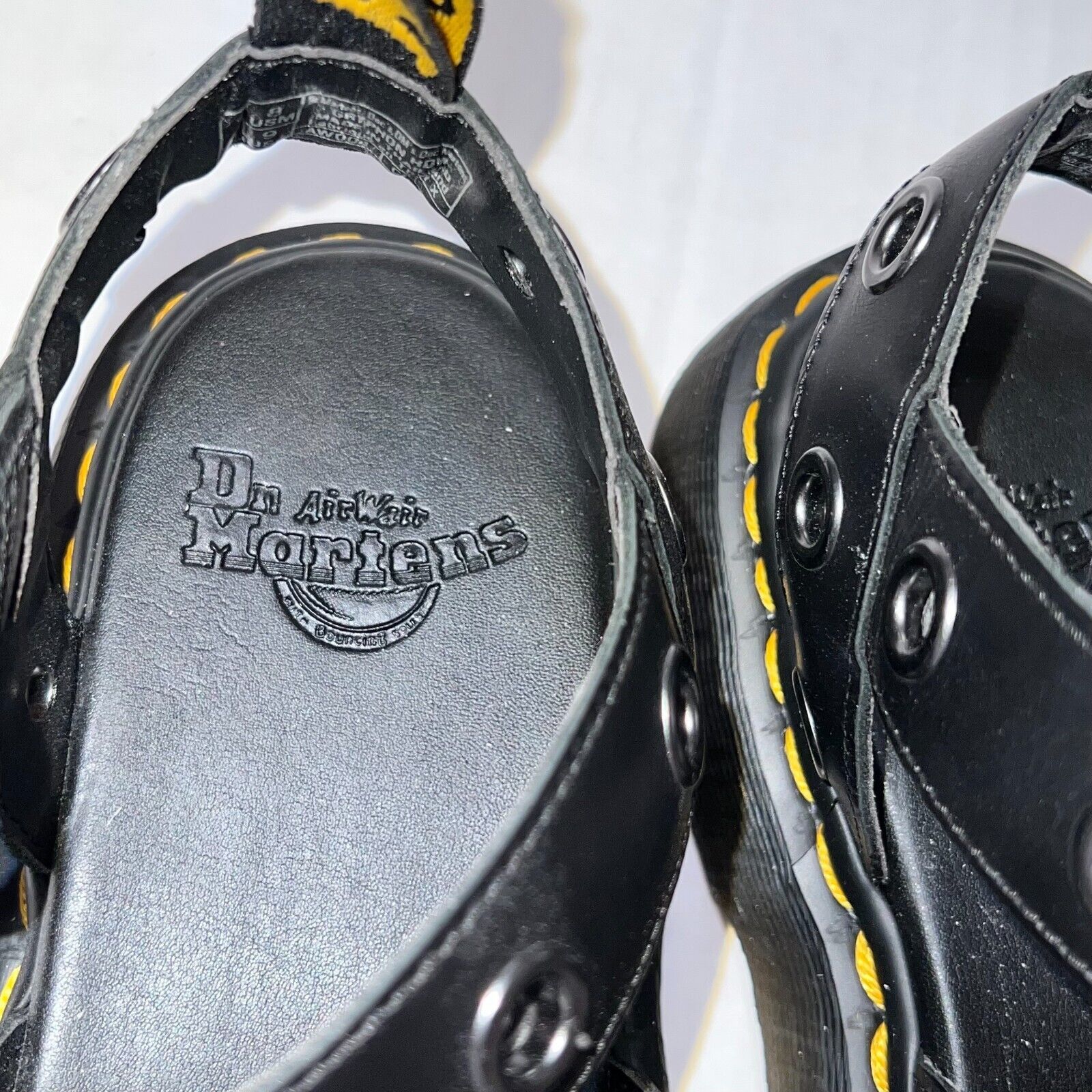 Dr. Martens Women's Size 9 Dr. Martens Gryphon HDW Black Leather Sandals Size US 9 / IT 39 - 13 Thumbnail
