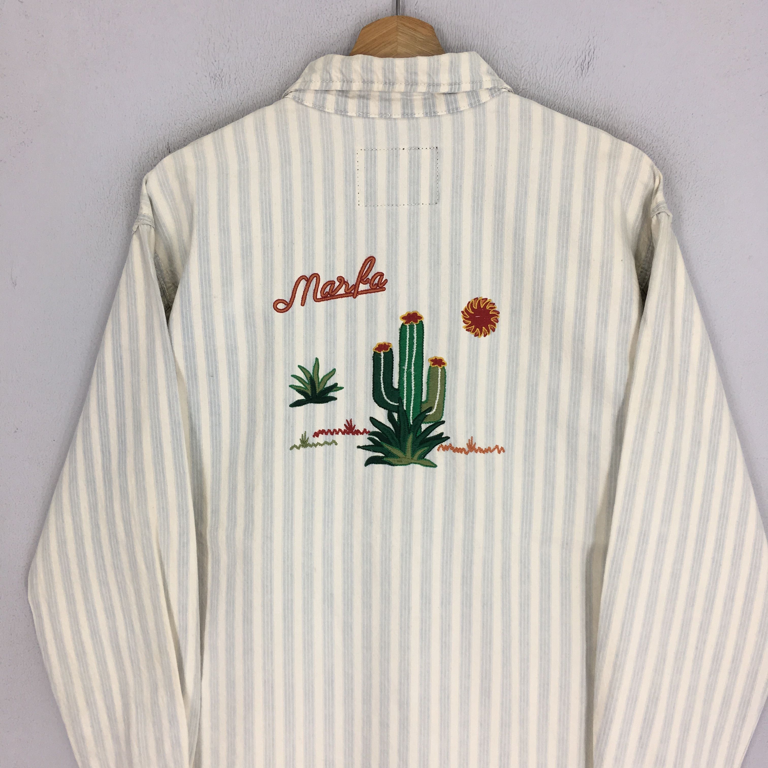 SLY Vintage SLY Japan Button Down Shirt Striped Bowling Workwear Size US M / EU 48-50 / 2 - 7 Thumbnail