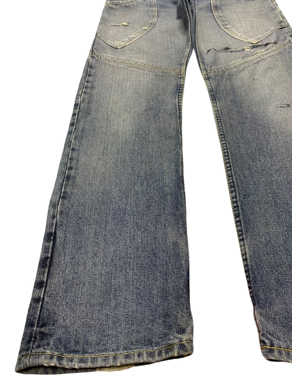 Japanese Brand Vintage Japanese Brand Blue Wash Selvedge Loose Jeans Size US 36 / EU 52 - 7 Thumbnail