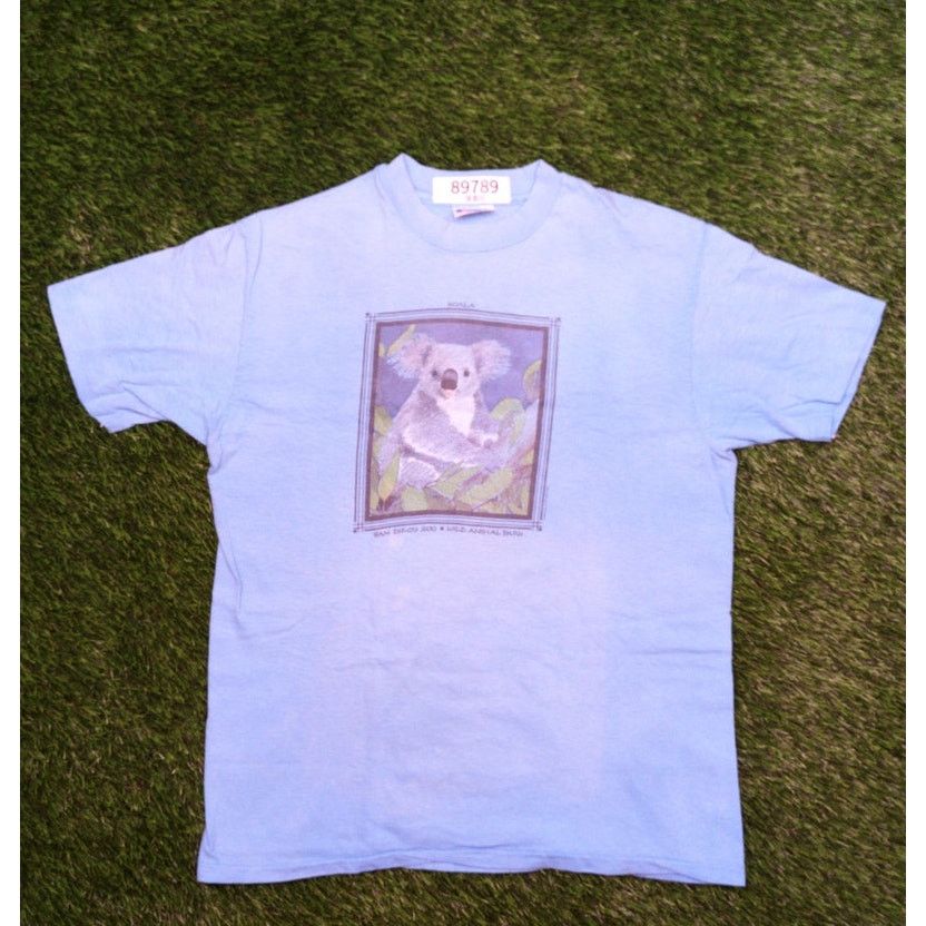 Hanes VTG 80s Hanes Beefy-T San Diego Zoo Koala Tee Single Stitch Size US M / EU 48-50 / 2 - 3 Thumbnail