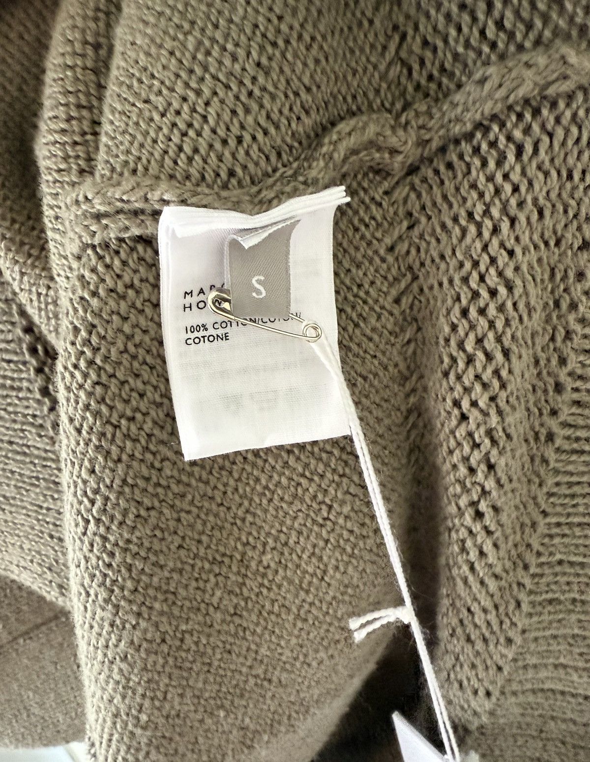Margaret Howell Men’s Margaret Howell Simple Guernsey Sweater in Olive Sz S Size US S / EU 44-46 / 1 - 10 Thumbnail