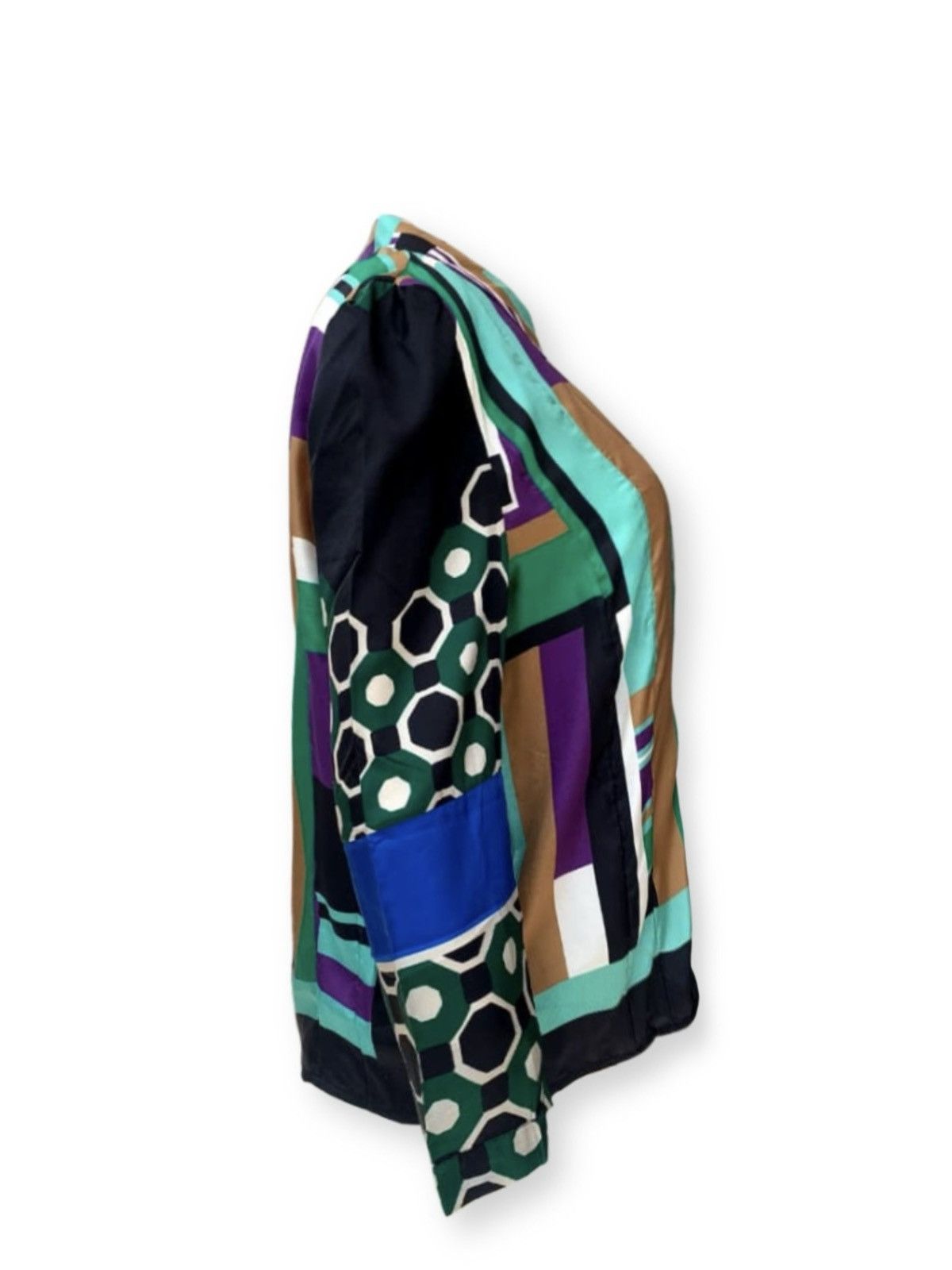 Marni Marni Silk Blouse 2012 Summer Edition Abstract Geometric m Size XS / US 0-2 / IT 36-38 - 4 Thumbnail
