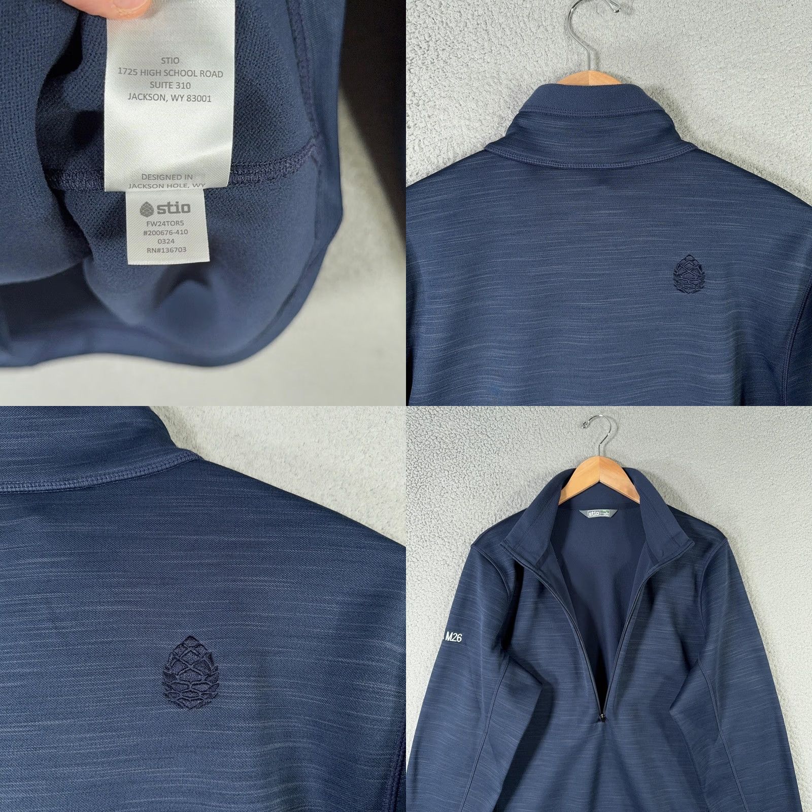 Vintage Stio Gannet Peak Half Zip Pullover Mens Large Navy Blue Fleece Sweater M26 Logo Size US L / EU 52-54 / 3 - 8 Thumbnail