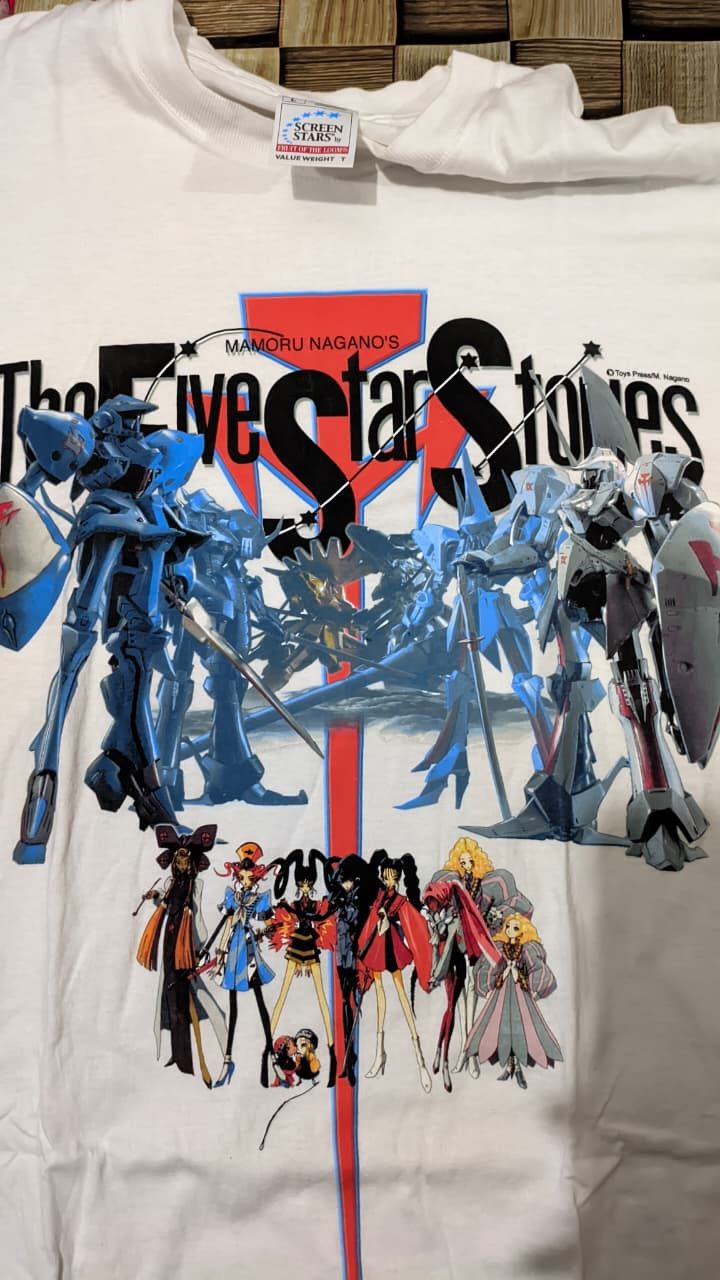 Anime VINTAGE RARE Five Star Stories Anime Sealed Screenstars Size US L / EU 52-54 / 3 - 4 Thumbnail