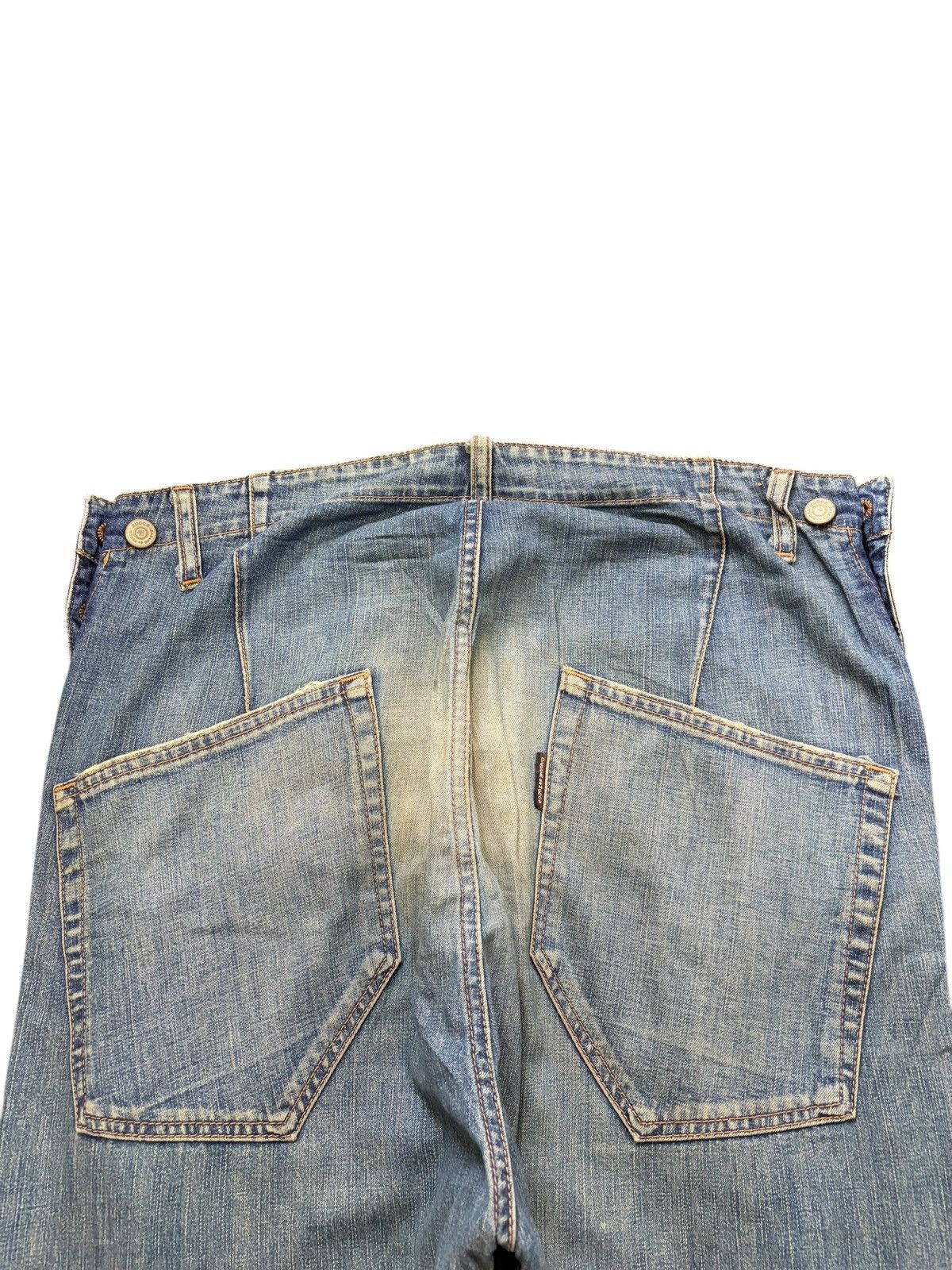 CABANE de ZUCCa Vintage Cabane de Zucca Mud Wash Distressed Jeans Size US 34 / EU 50 - 4 Thumbnail
