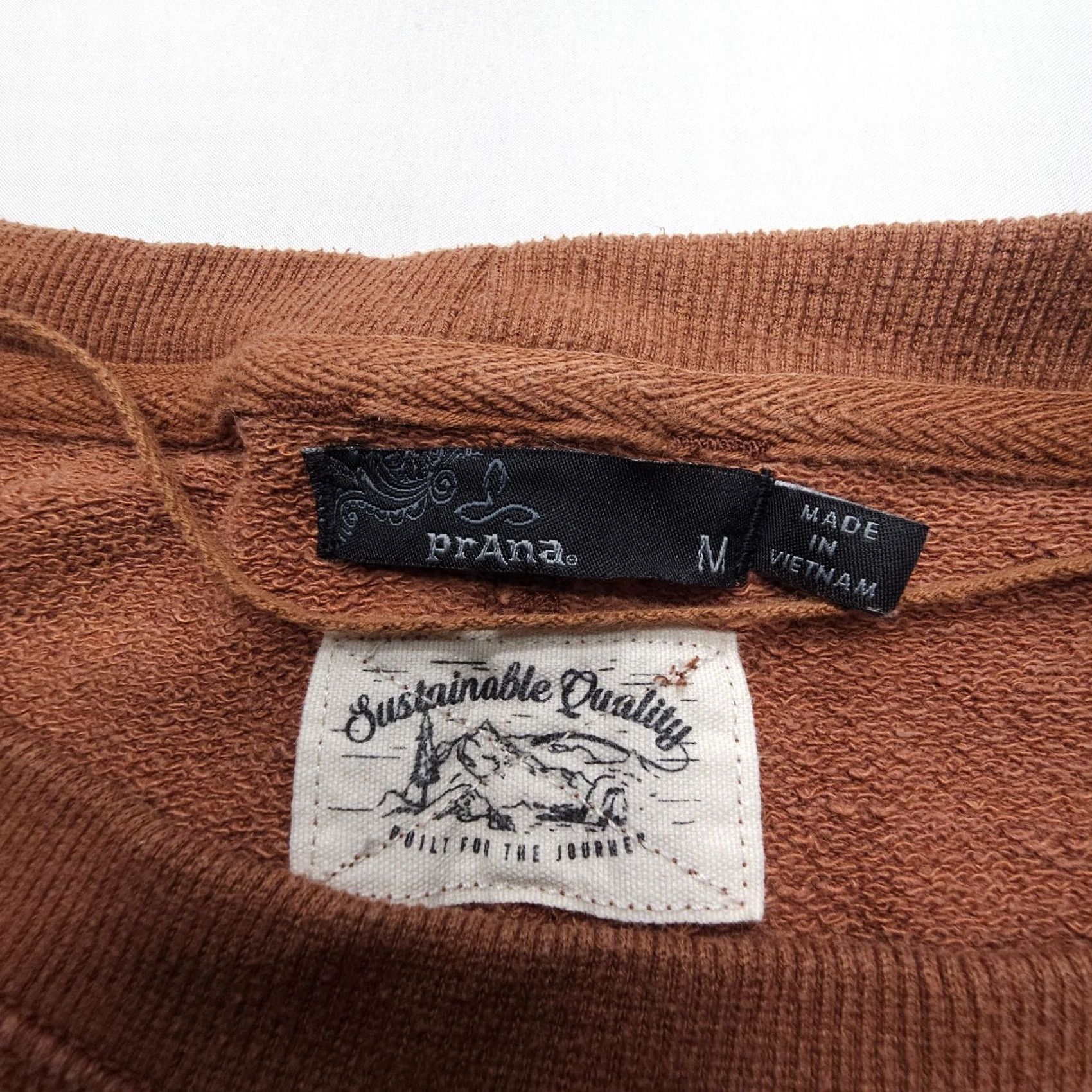 Prana VINTAGE PrAna Cozy Up Polmdale Top Sweatshirt Size Medium Hemp Crop Boxy Lounge Outdoor Size M / US 6-8 / IT 42-44 - 5 Thumbnail