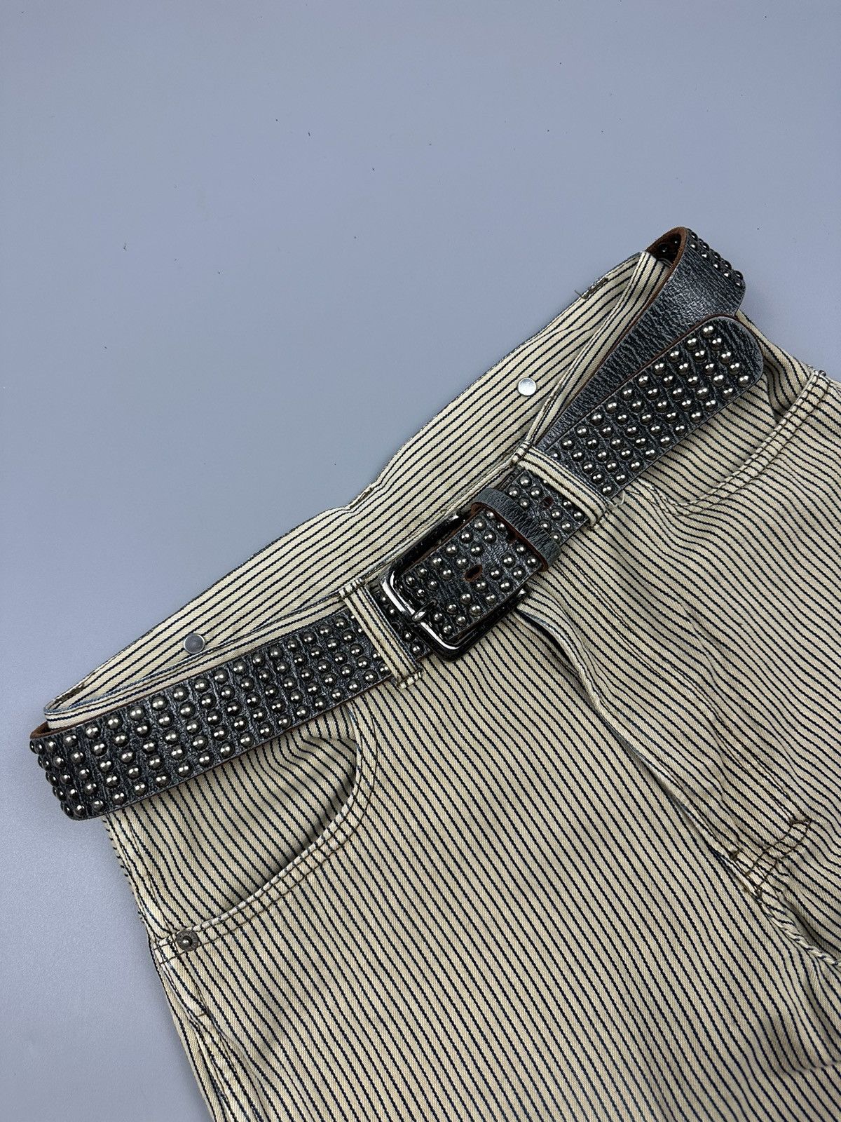 Boycott × Vintage Vintage Boycott Multi Studded Leather Belts Size 34 - 5 Thumbnail