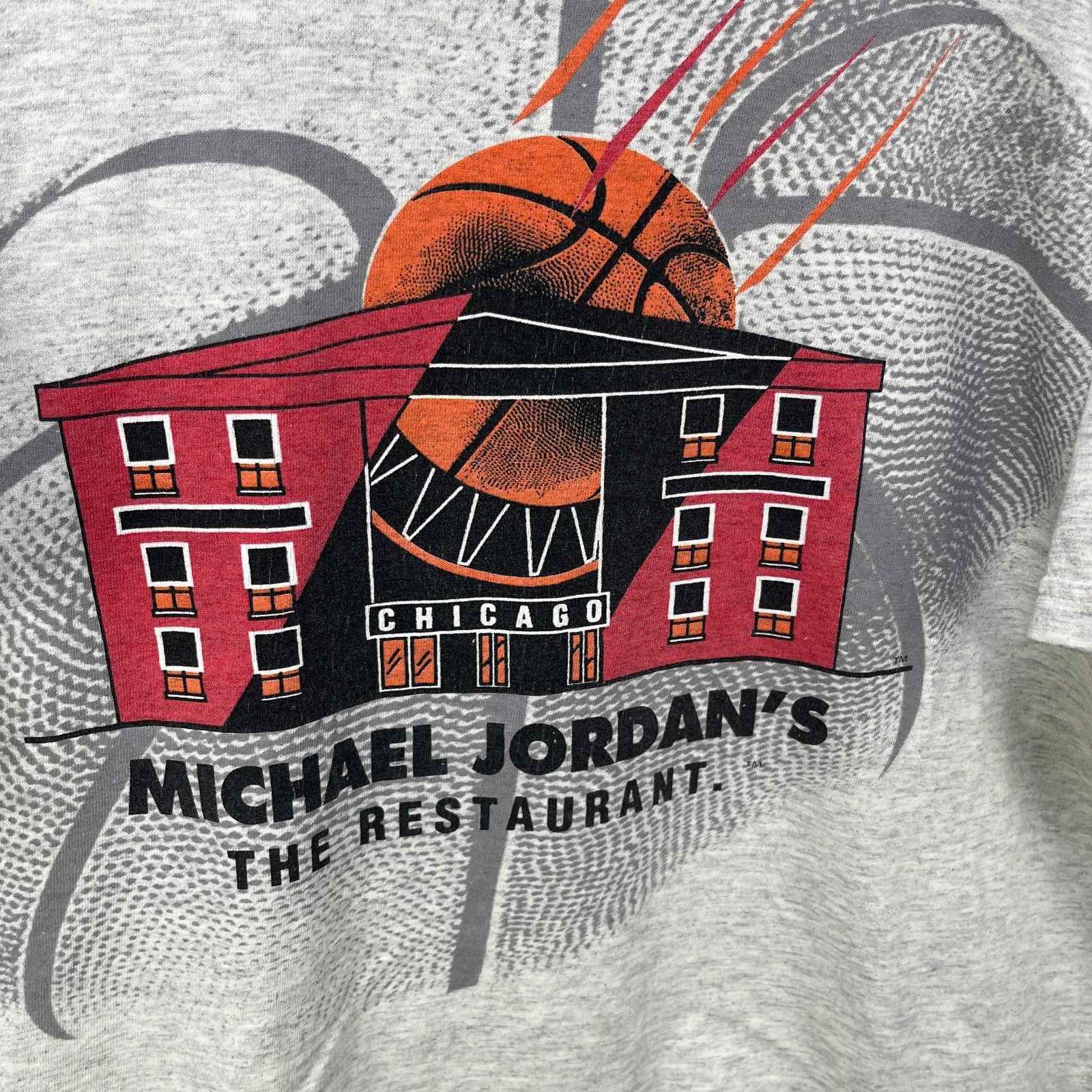 Nike Vintage 90s Michael Jordan's Restaurant Nike T-Shirt Large Size US L / EU 52-54 / 3 - 3 Thumbnail