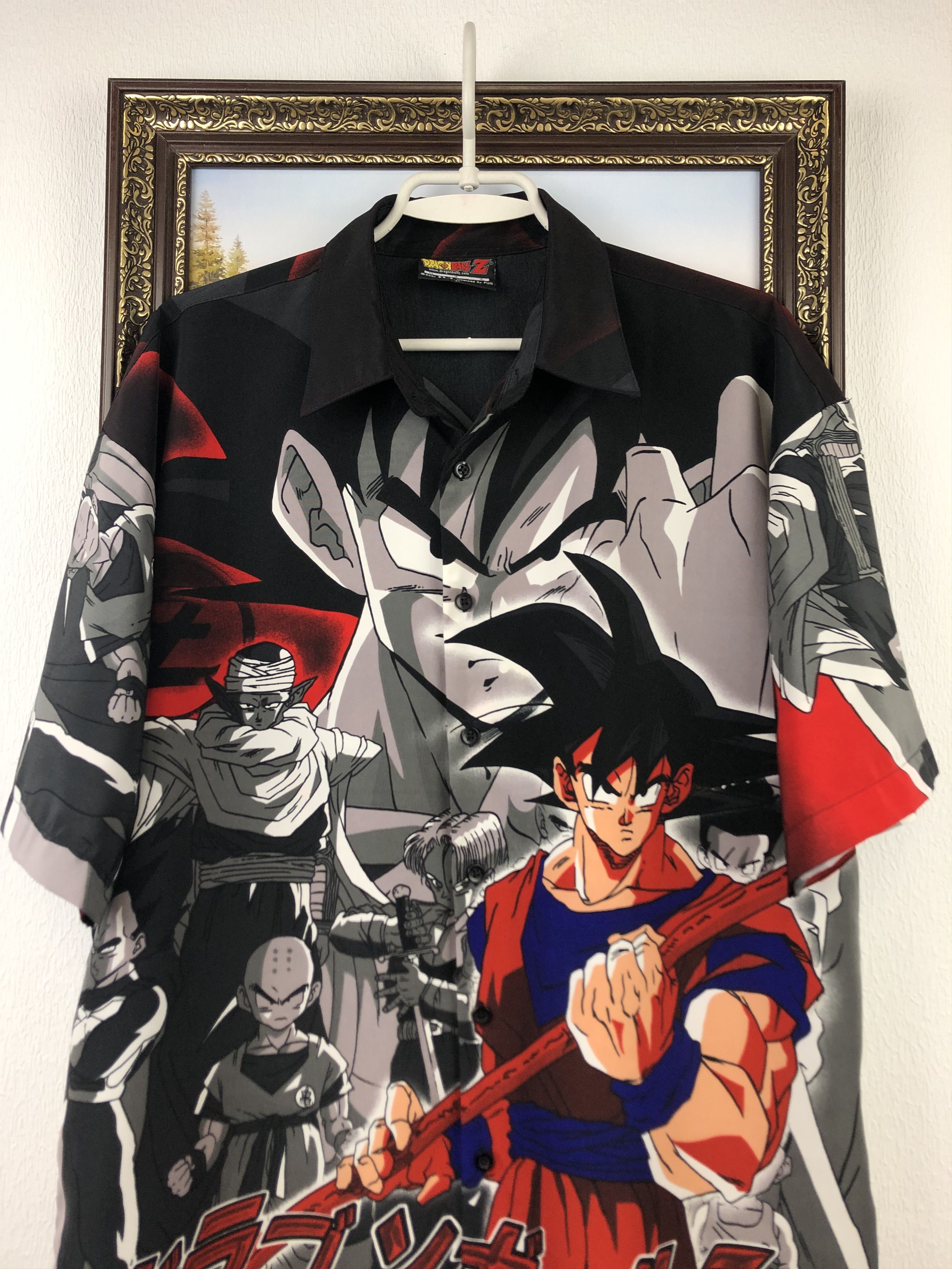 Anime Vintage Dragon Ball Z GOKU GT Shirt AOP Anime 2001 All Over Size US L / EU 52-54 / 3 - 2 Thumbnail