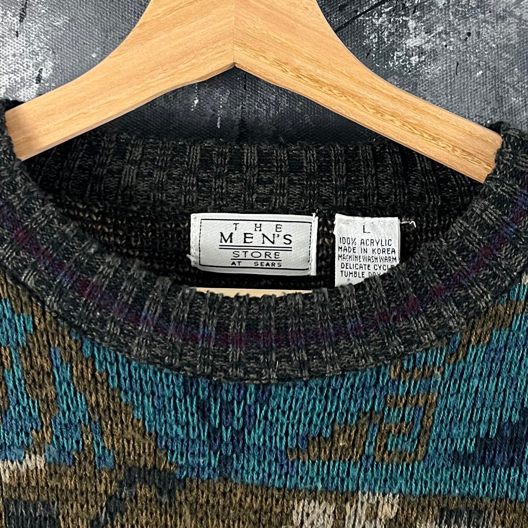 Sears × Vintage Vintage 90’s Sears psychedelic sweater Size US L / EU 52-54 / 3 - 3 Thumbnail