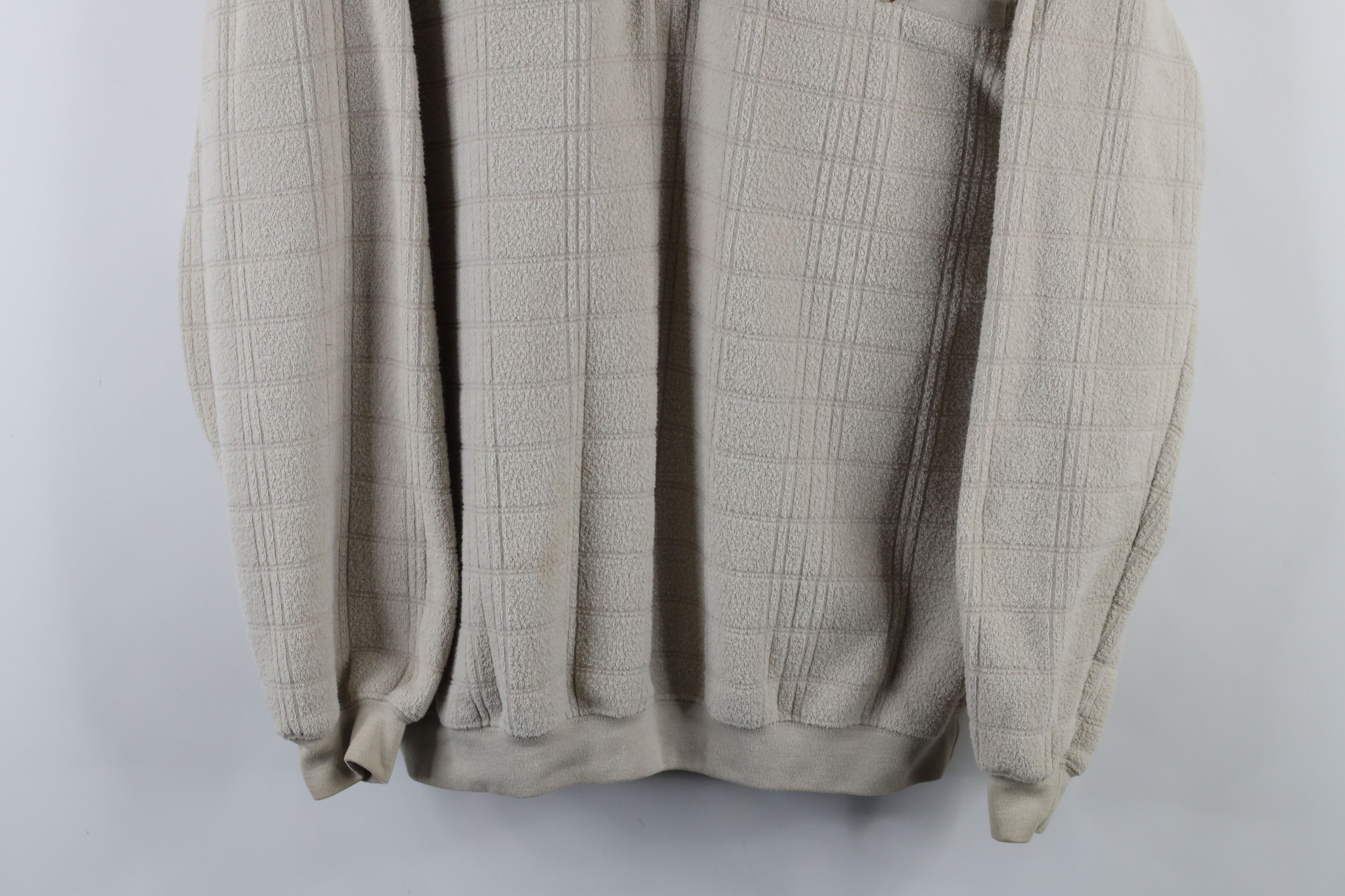 Vintage Vintage 90s Streetwear Fleece Collared Pullover Sweater Size US L / EU 52-54 / 3 - 3 Thumbnail