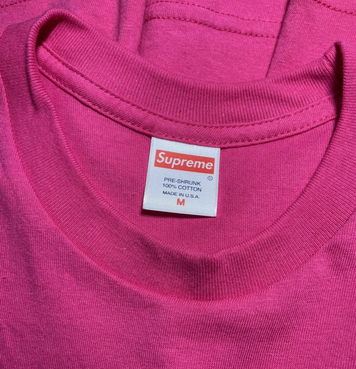 Supreme Supreme Blank Hot Pink SS Shirt Size US M / EU 48-50 / 2 - 2 Thumbnail
