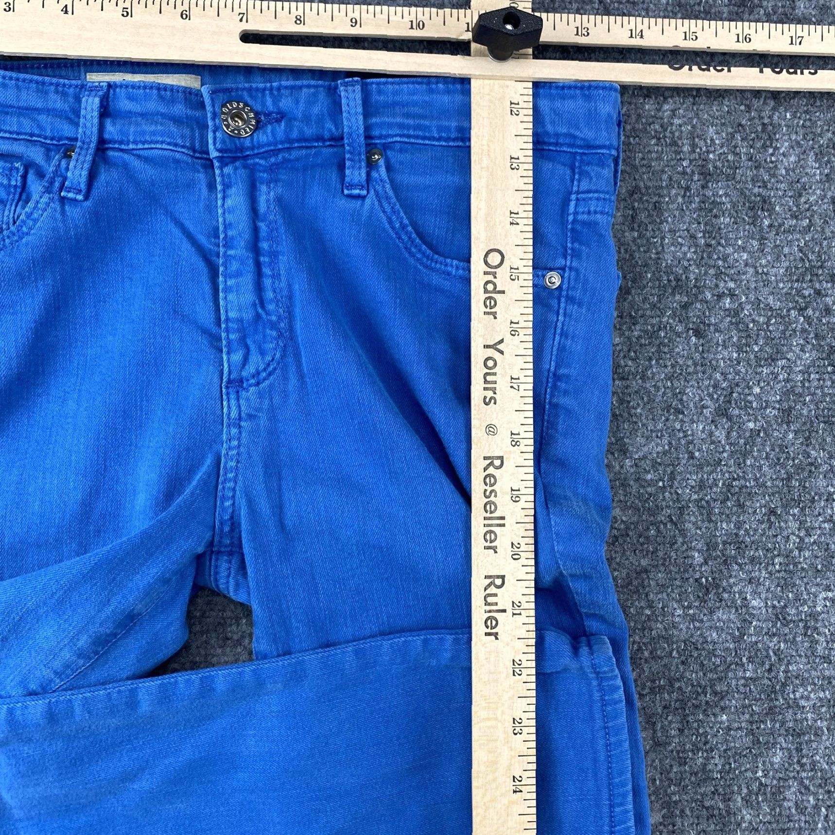 Vintage AG Adriano Goldschmied Jeans Womens 26R Blue The Prima Mid-Rise Skinny Made USA Size 26" / US 2 / IT 38 - 5 Thumbnail