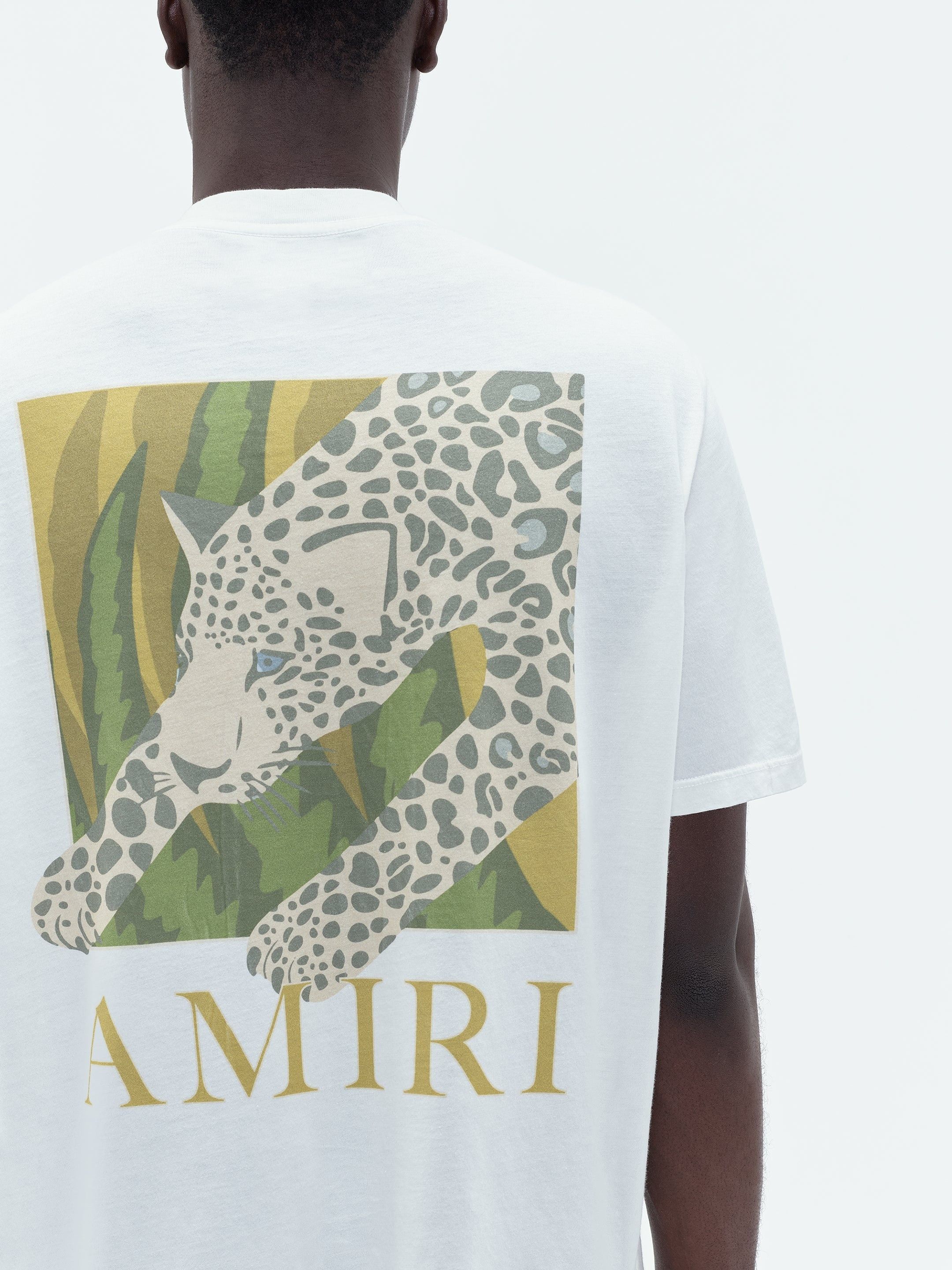 Amiri o1w1db10325 Leopard Short Sleeve T-Shirt in White Size US S / EU 44-46 / 1 - 7 Thumbnail