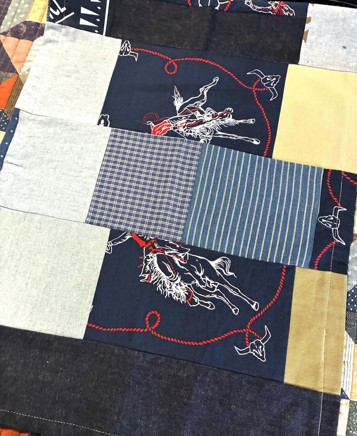 RRL Ralph Lauren CUSTOM RRL/RL SCARF (100% UPCYCLED RL FABRICS)- 1 OF A KIND Size ONE SIZE - 7 Thumbnail