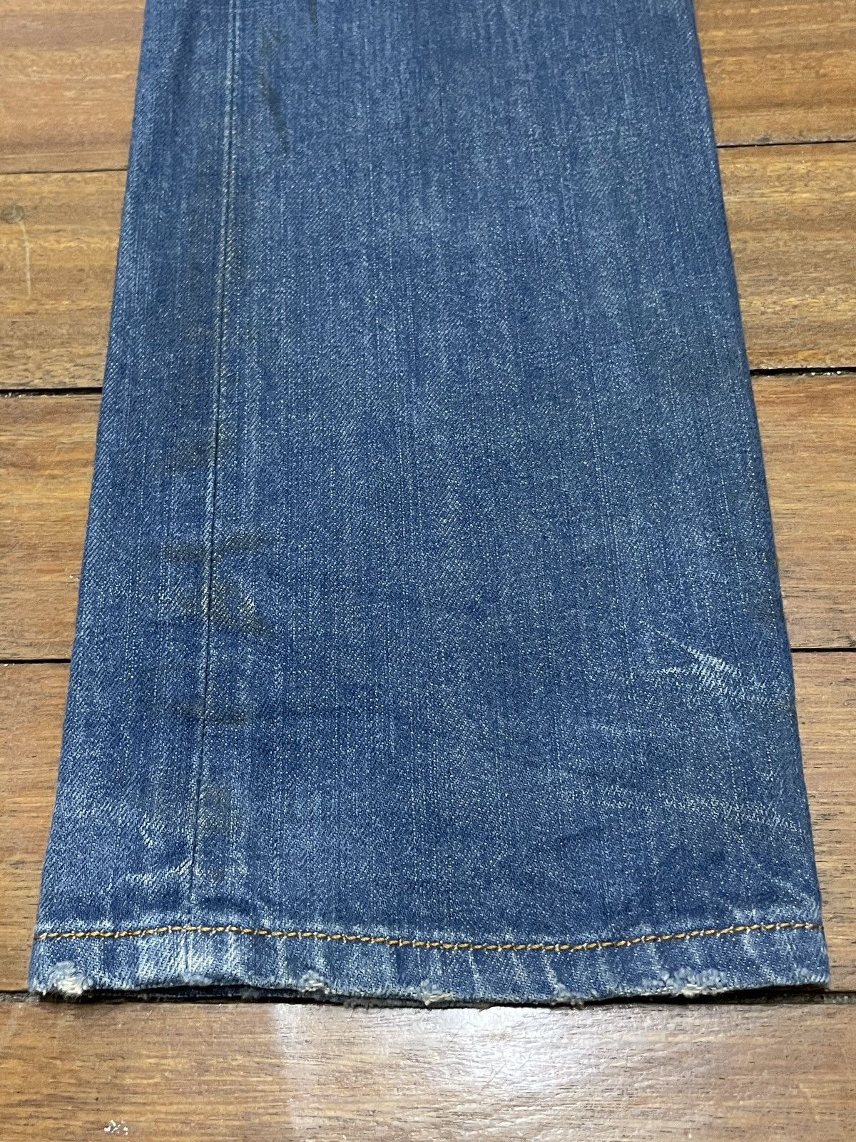 Diesel × Vintage Very Rare Design Vintage Brand Diesel Distressed Jeans 1990s Size US 29 - 5 Thumbnail