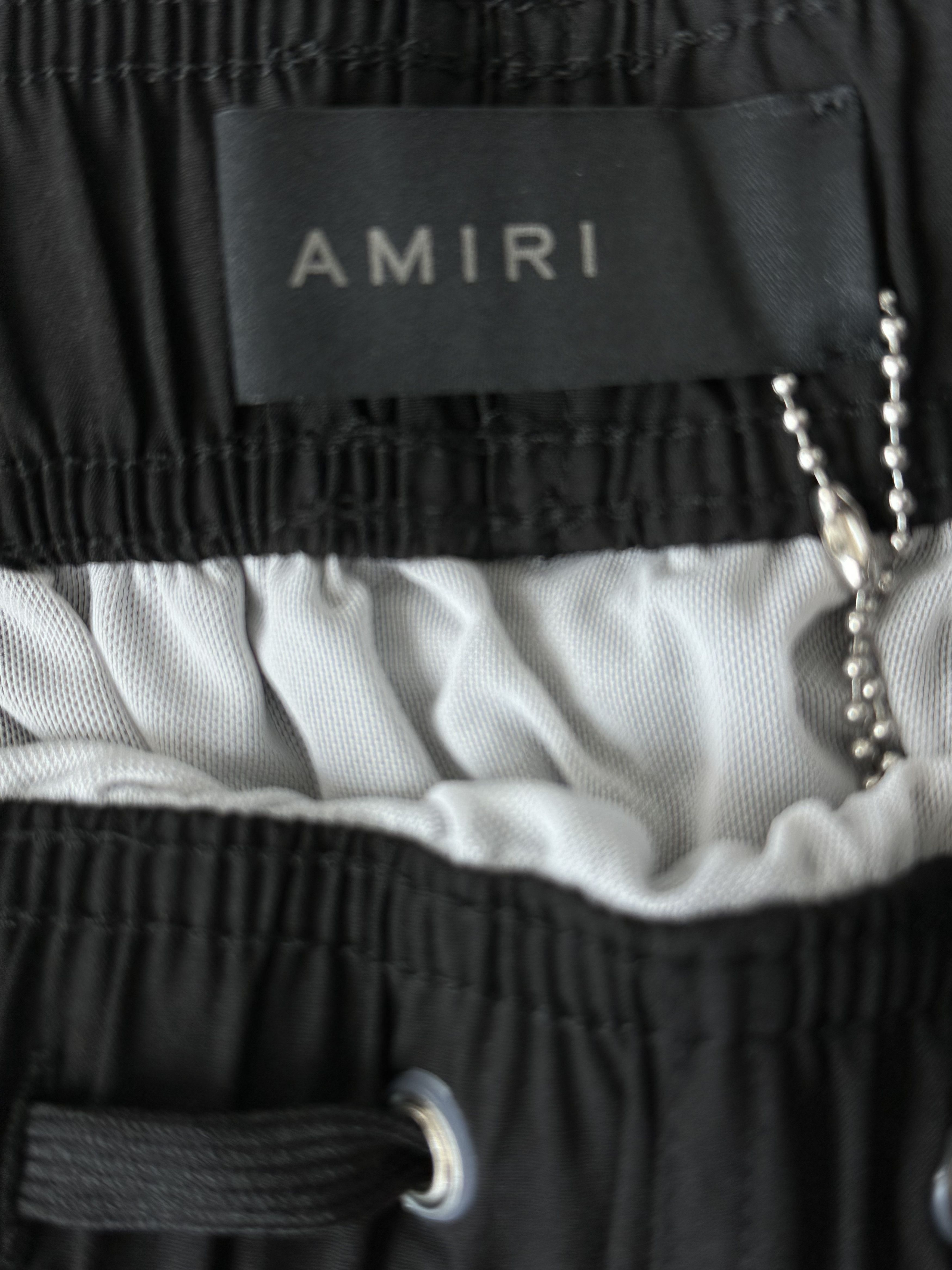 Amiri Amiri Black Multicolor MA Drip Logo Swim Shorts Size US 38 / EU 54 - 3 Thumbnail