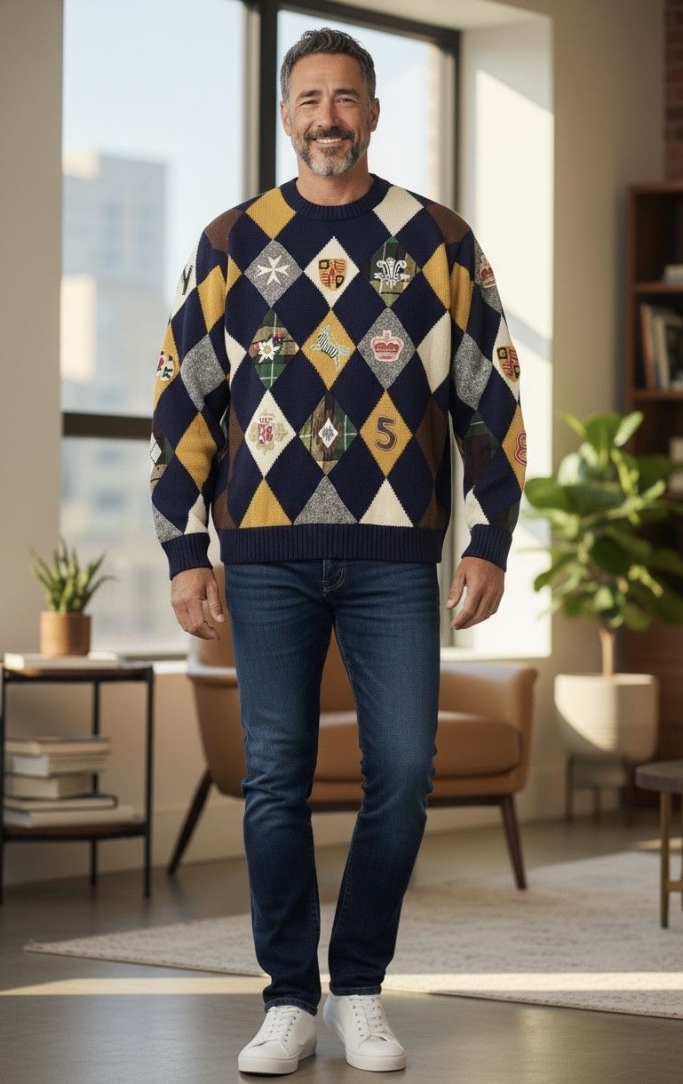 Nicole Club Vtg NICOLE CLUB Multicolor Embroidery Patchwork Wool Sweater Size US M / EU 48-50 / 2 - 1 Thumbnail
