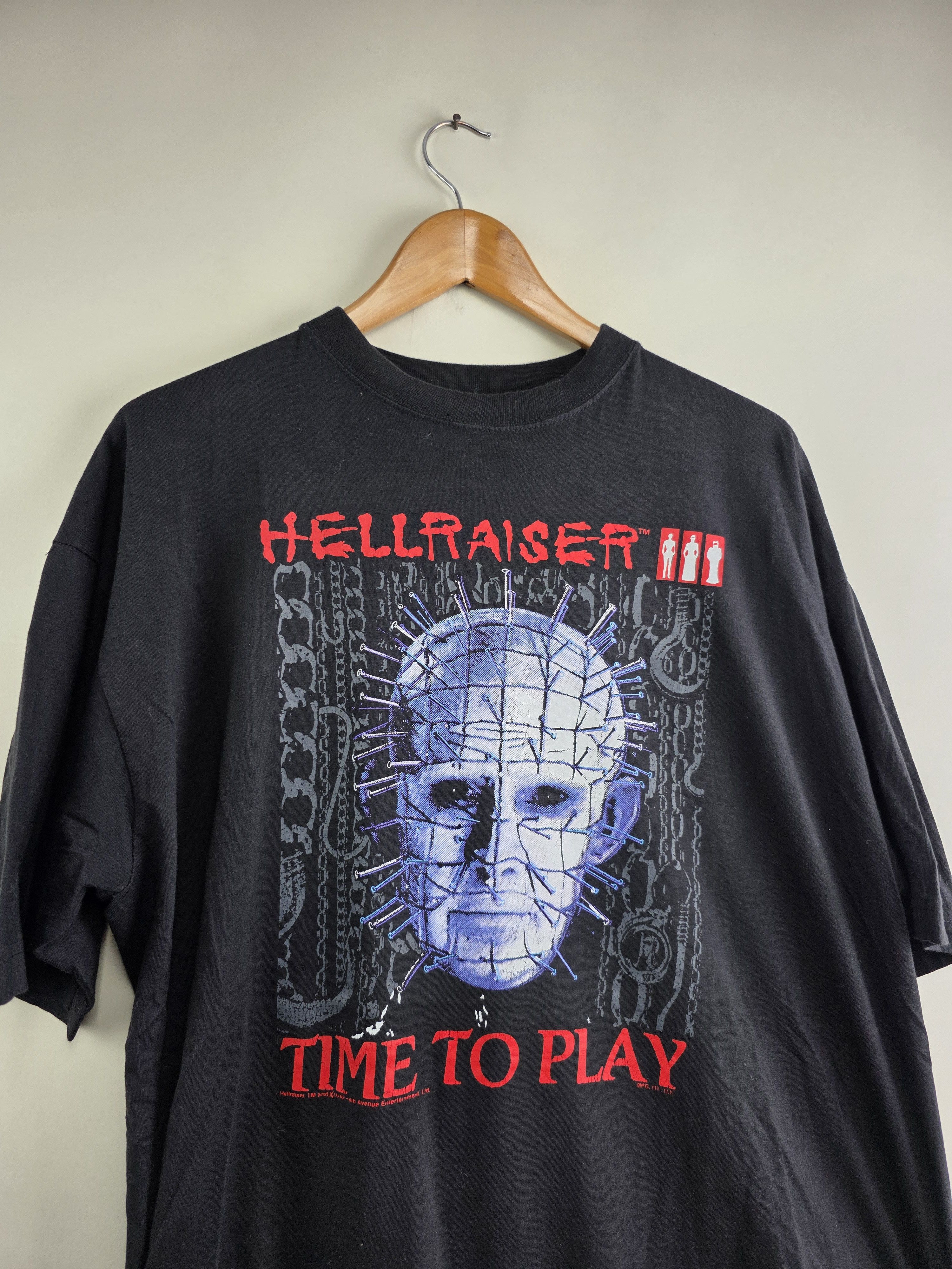 Band Tees × Vintage 1993 Hellraiser 3 III Time to play 90s XL 23" 30.5" Size US XL / EU 56 / 4 - 2 Thumbnail