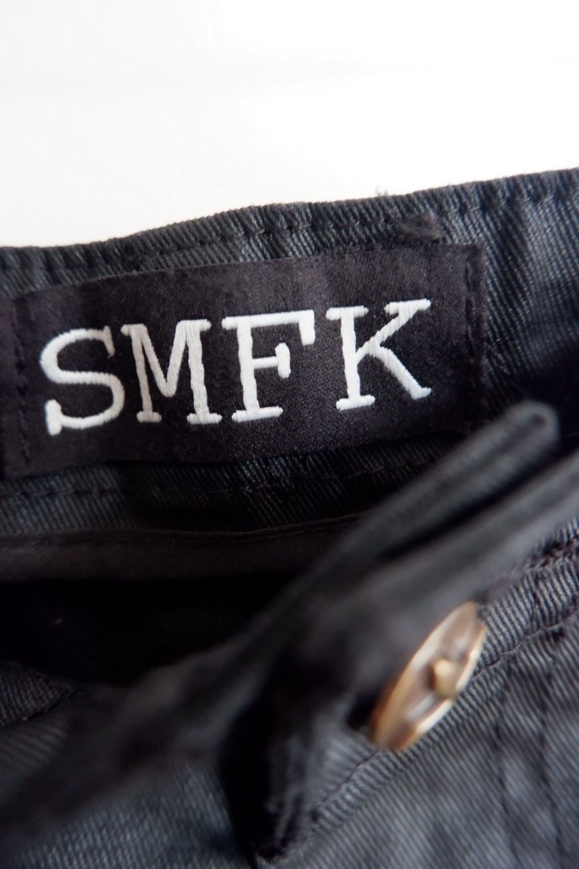 Japanese Brand SMFK - Black Coated Bondage Cargo Wide Leg Pants Size US 29 - 7 Thumbnail