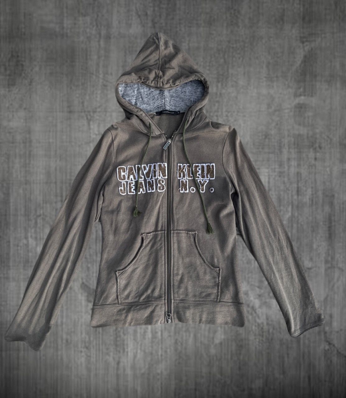 If Six Was Nine 2000s Calvinklein Japanese Style Slim-Fit Cropped Hoodie Y2K Size US XS / EU 42 / 0 - 1 Thumbnail