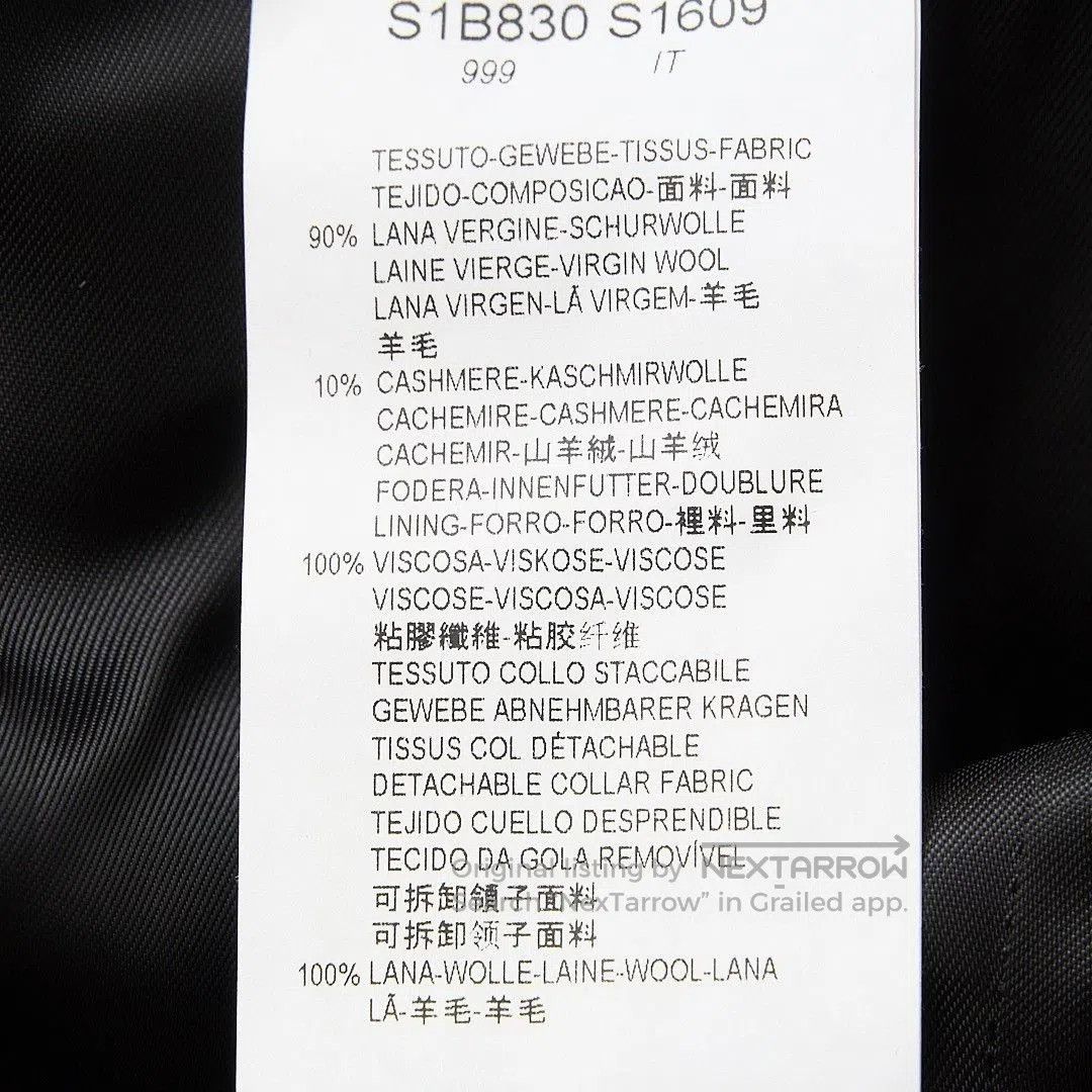 Emporio Armani Emporio Armani Men's Classic Double-Breasted Coat. Size US M / EU 48-50 / 2 - 6 Thumbnail