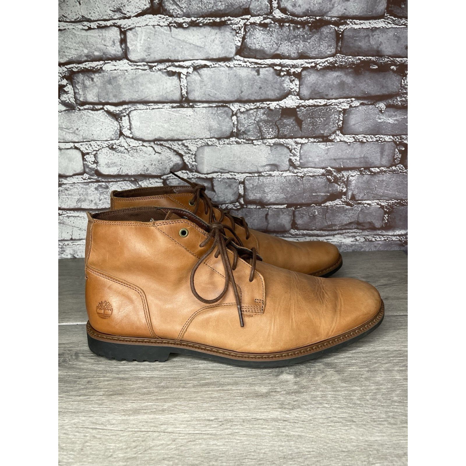 Timberland Timberland Lafayette Park Brown Leather Chukka Lace Up Boots Size US 12 / EU 45 - 17 Thumbnail