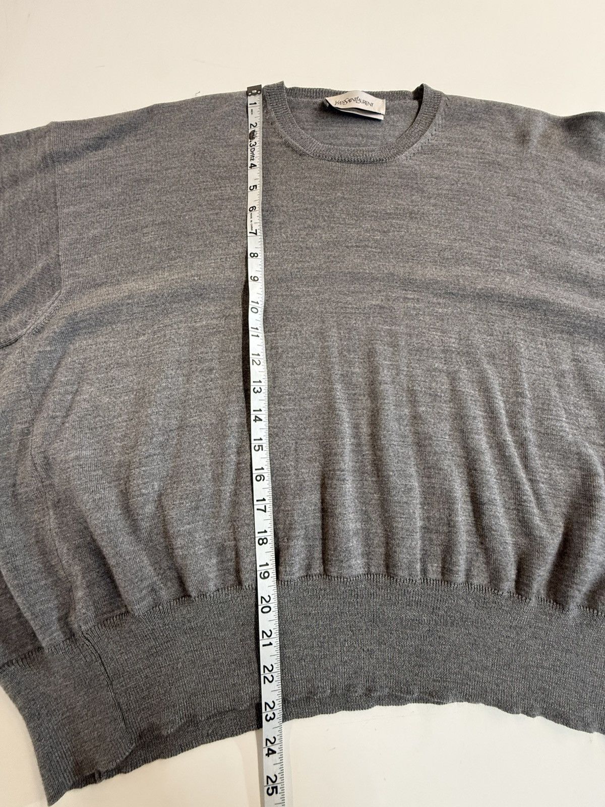 Yves Saint Laurent Vintage YSL Virgin Wool Crewneck Sweater-Oversized Dolman Size M / US 6-8 / IT 42-44 - 22 Thumbnail