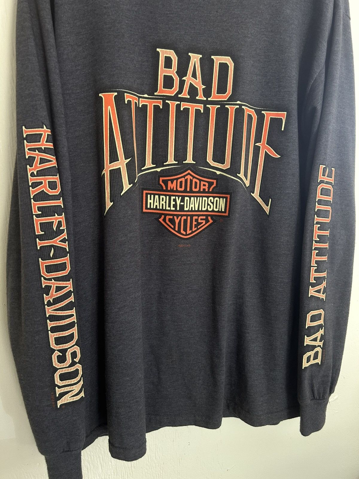 Harley Davidson Harley Davidson Bad Attitude Cajun Louisiana Longsleeve Size US L / EU 52-54 / 3 - 3 Thumbnail