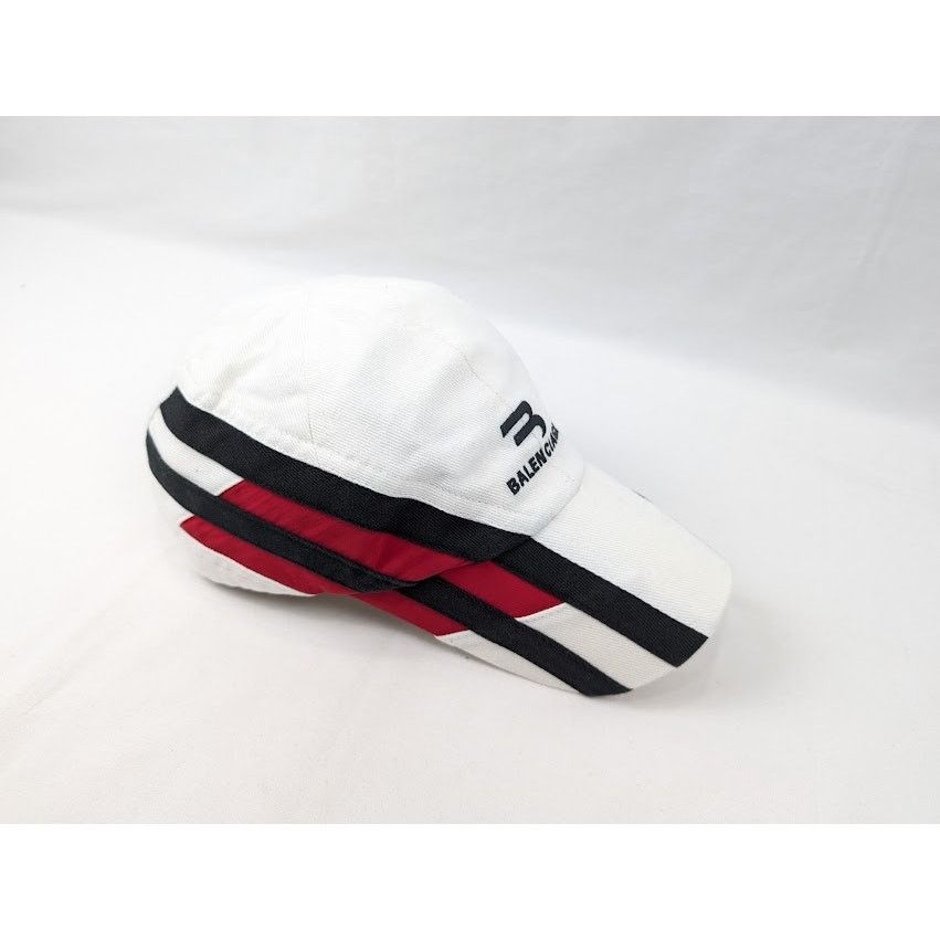 Balenciaga o1rshd1 Q:3 / Size:L/ Tracksuit Hat / Cap in White/Black/Red Size ONE SIZE - 11 Thumbnail