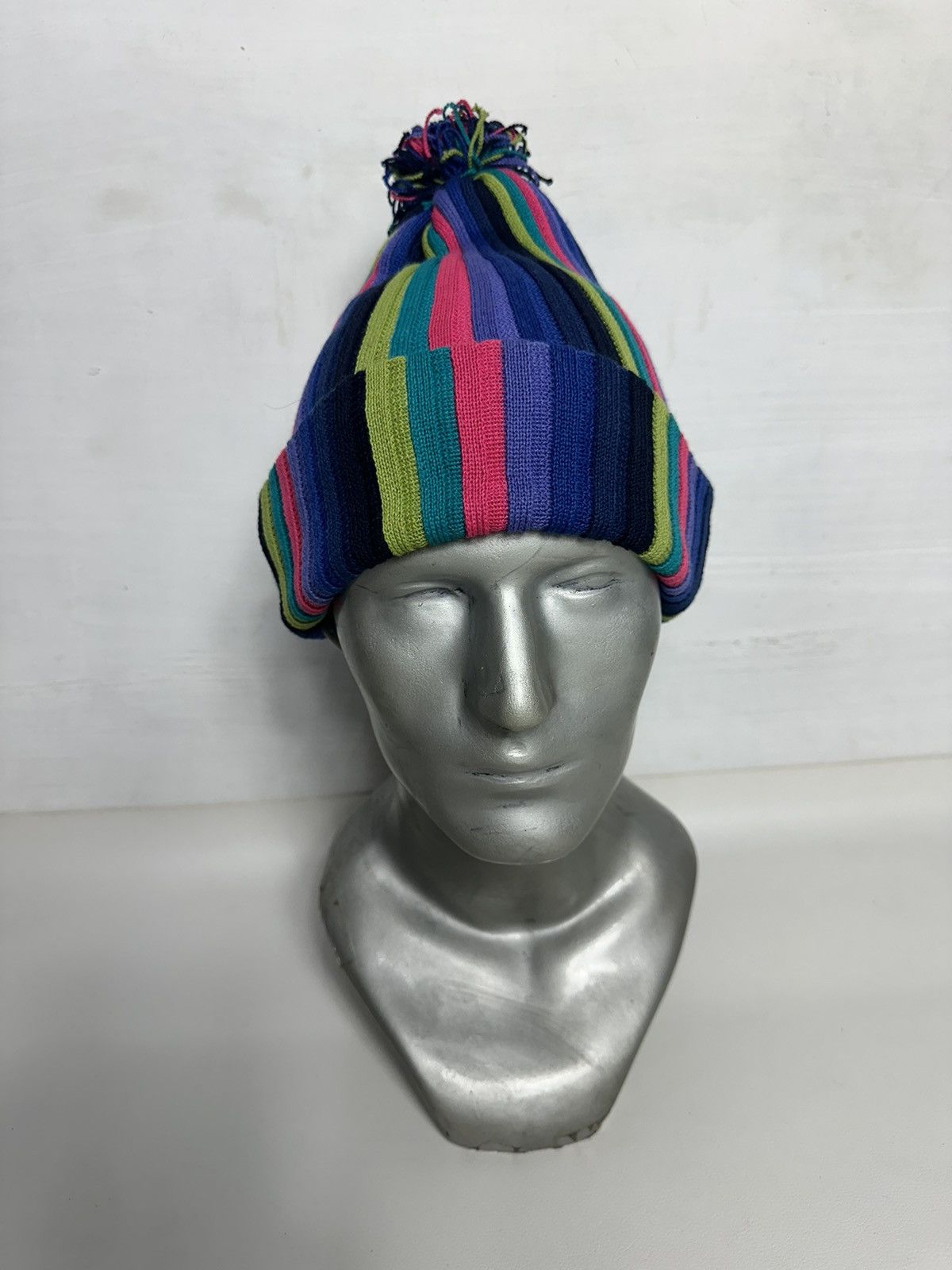 Other Knitting Inn Japanese Multi colour Knitted beanie Hats Size ONE SIZE - 2 Thumbnail