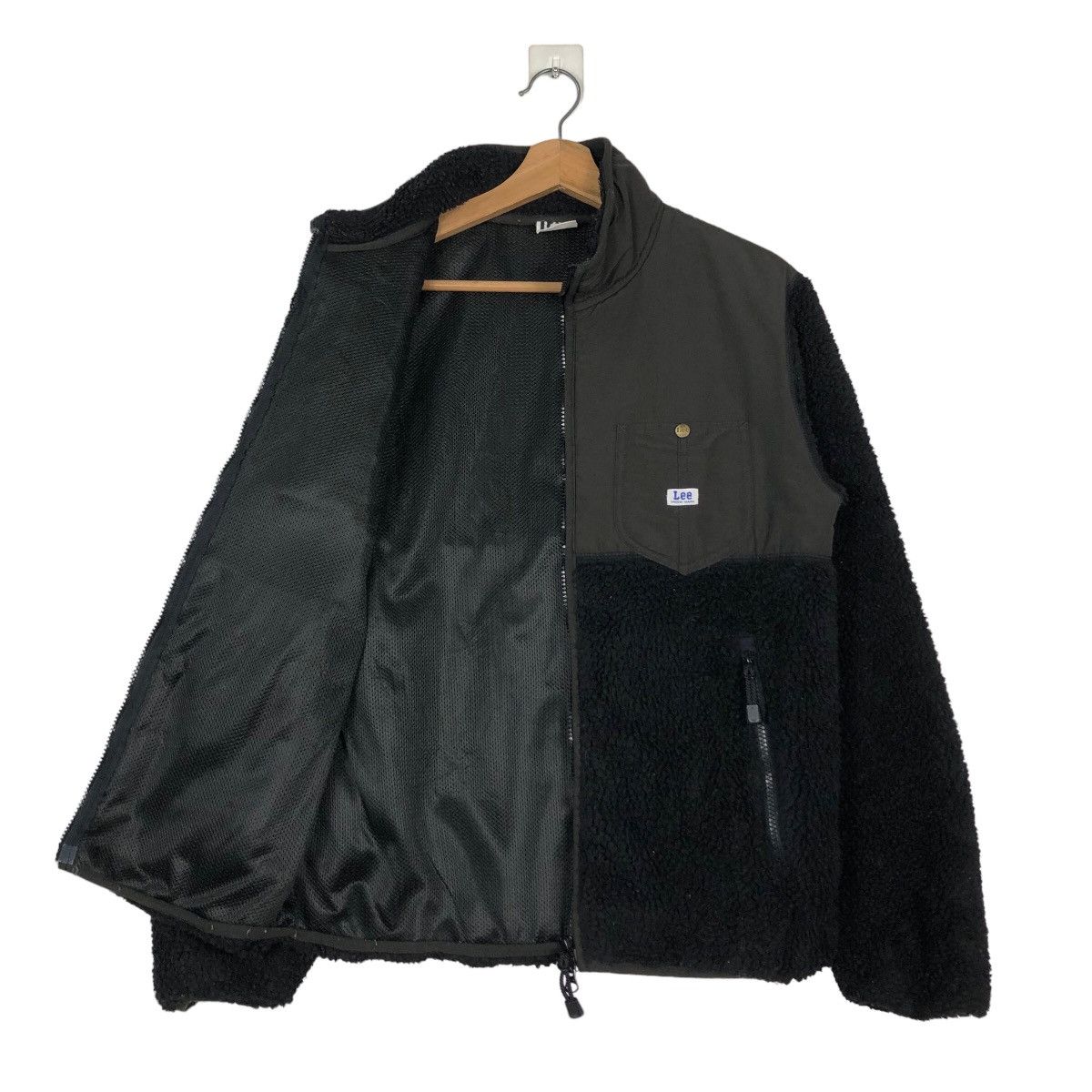 Japanese Brand 🔥Vintage Zipper Jacket Lee Union Made Fleece Sherpa Size US S / EU 44-46 / 1 - 11 Thumbnail