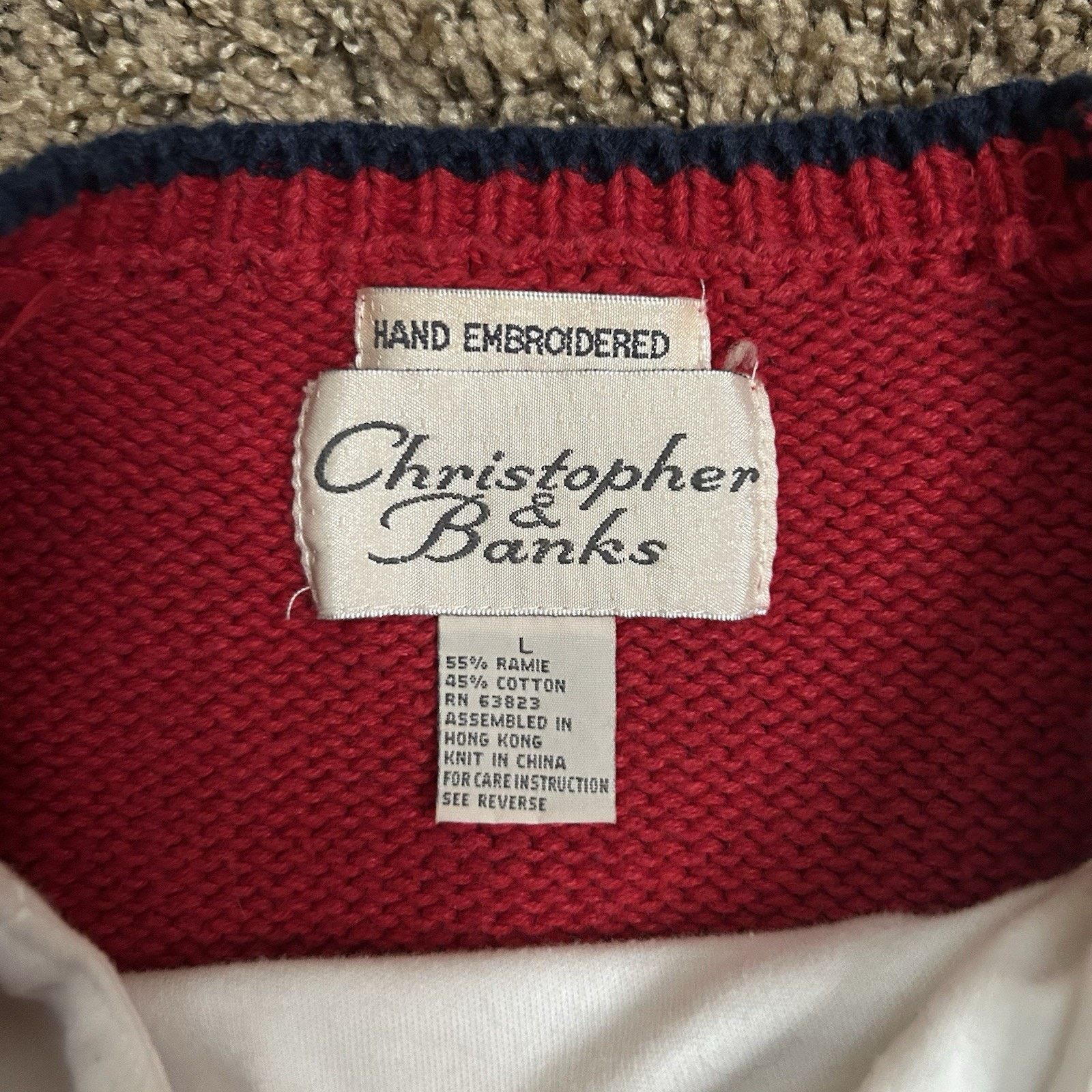 Other Vintage Christopher & Banks Embroidered Sports Vest/Shirt Lg Size L / US 10 / IT 46 - 3 Thumbnail