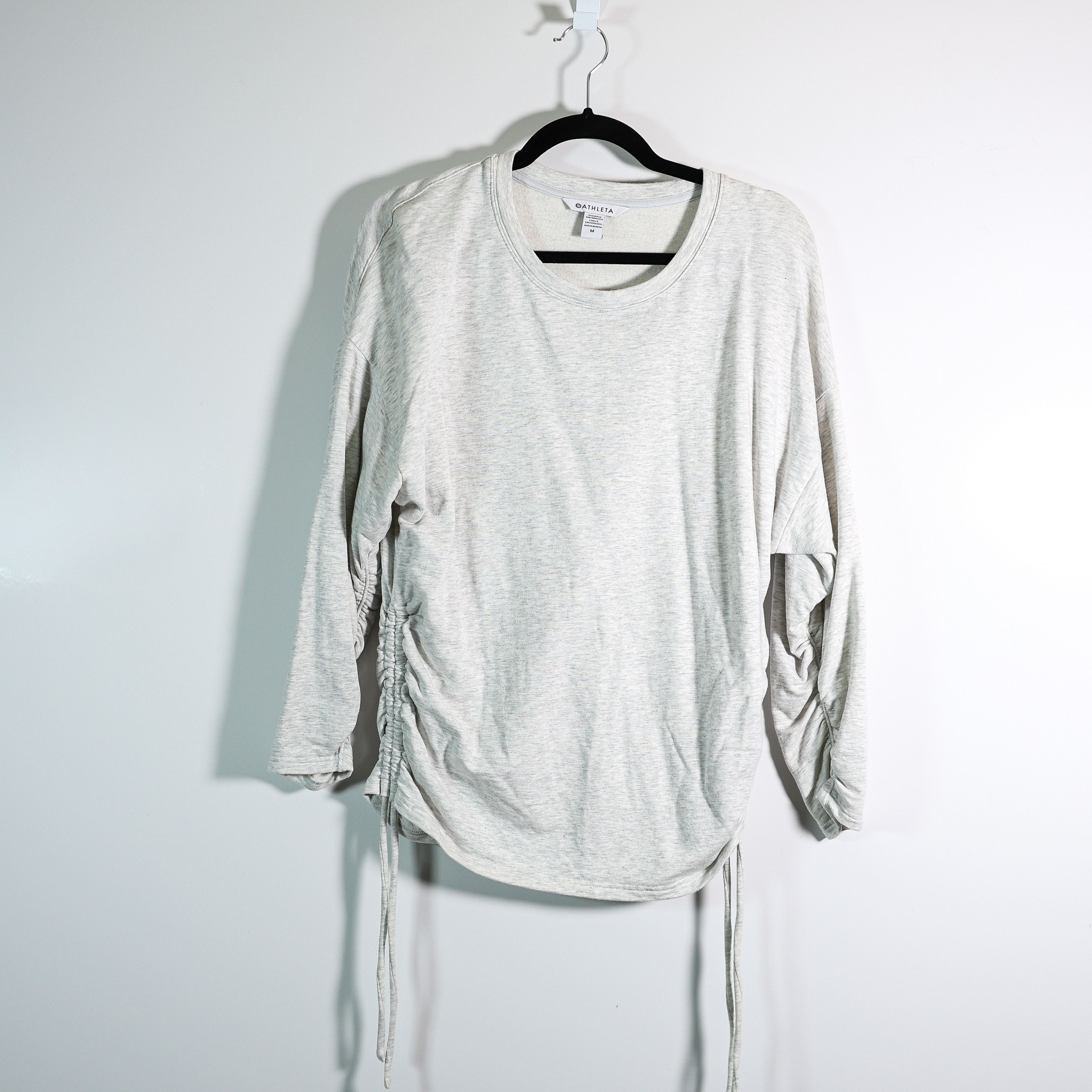 Athleta Athleta Lombard Ruched Crew Neck Fleece Size M / US 6-8 / IT 42-44 - 1 Thumbnail